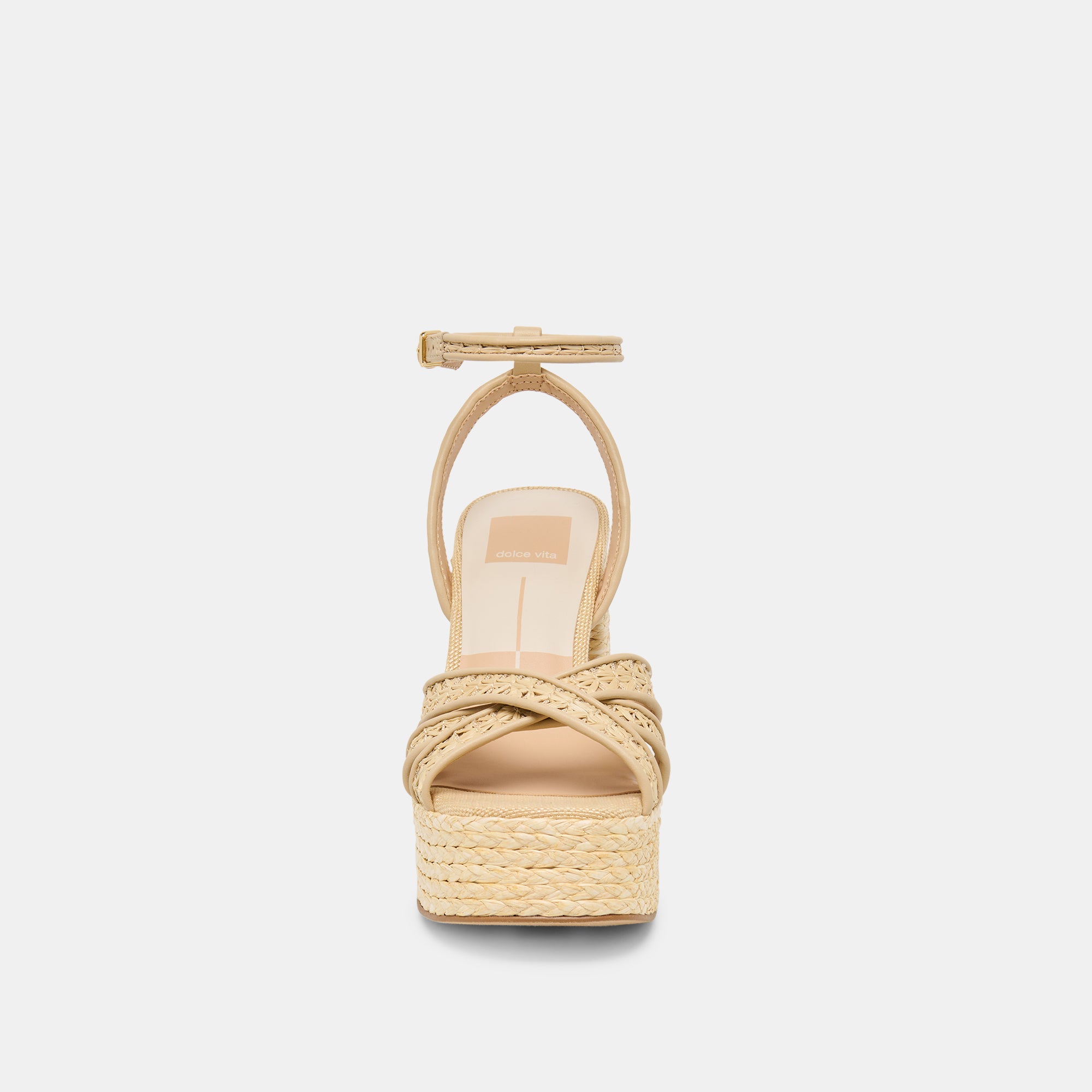 DANILA HEELS LT NATURAL CROSS HATCH RAFFIA - Image 7