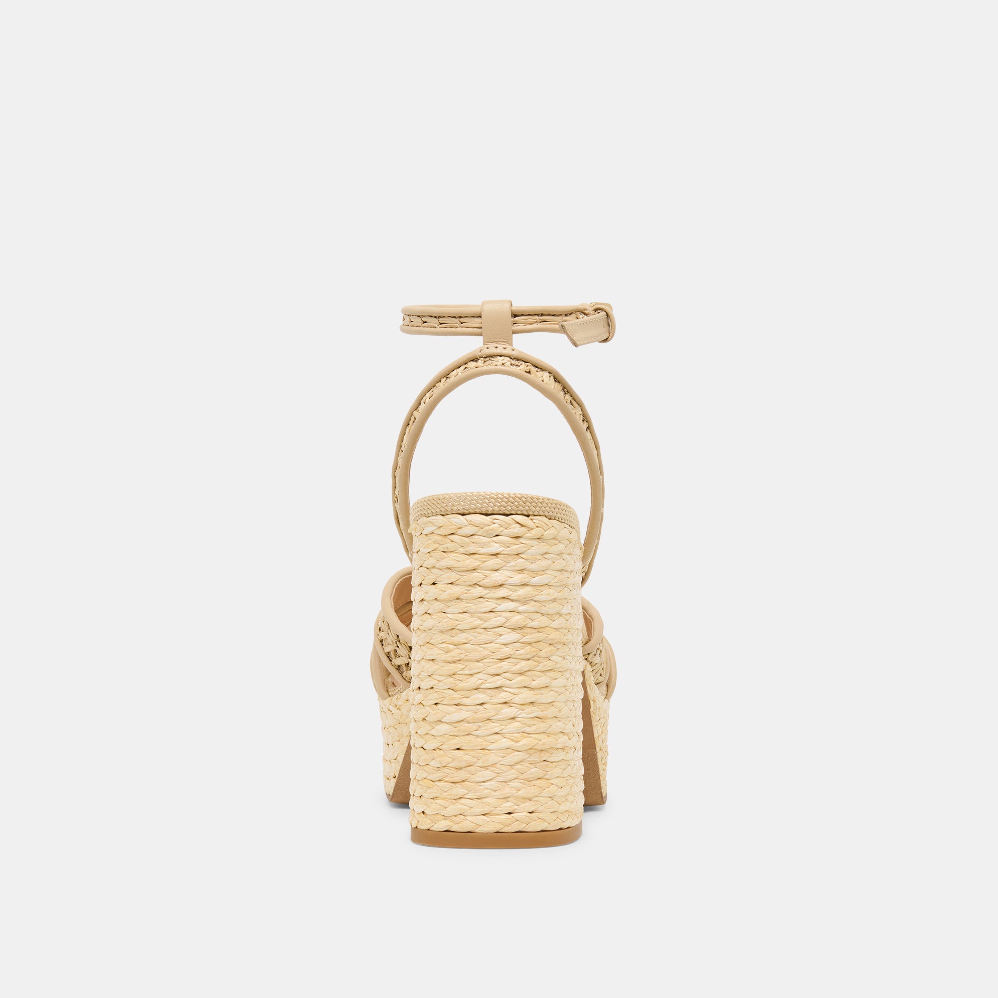 DANILA HEELS LT NATURAL CROSS HATCH RAFFIA - Image 8