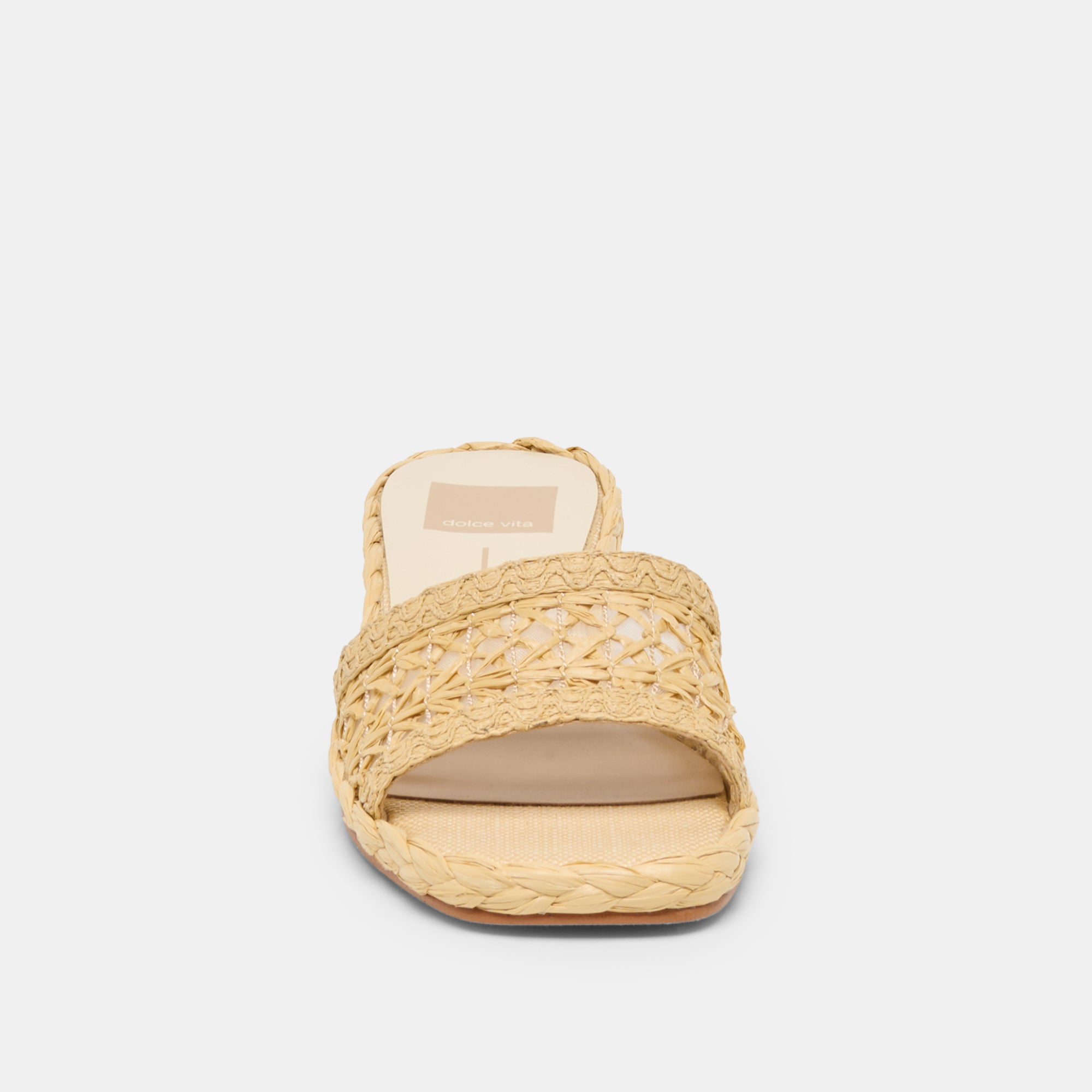 DIXI WIDE SANDALS LT NATURAL CROSS HATCH RAFFIA - Image 6