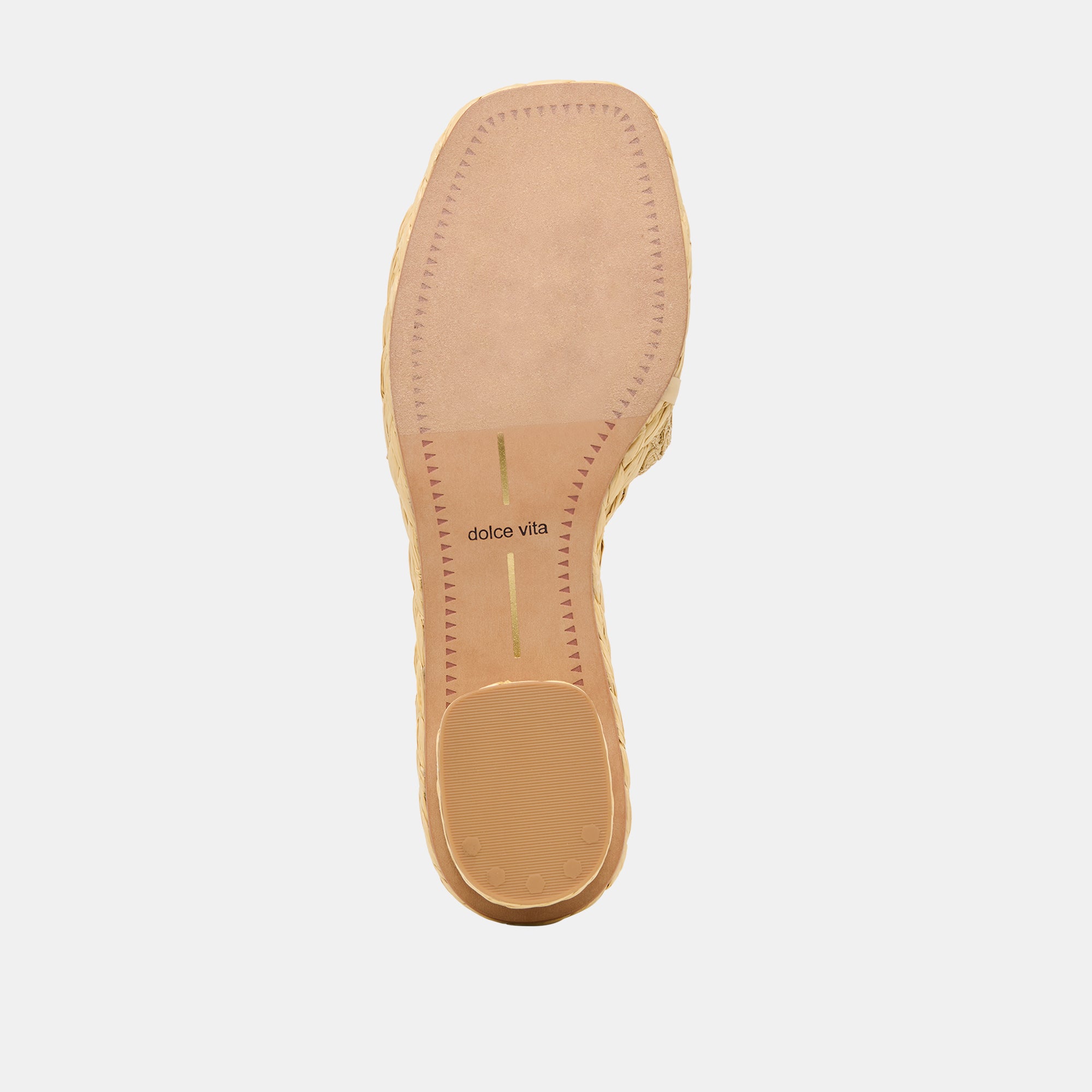 DIXI WIDE SANDALS LT NATURAL CROSS HATCH RAFFIA - Image 9