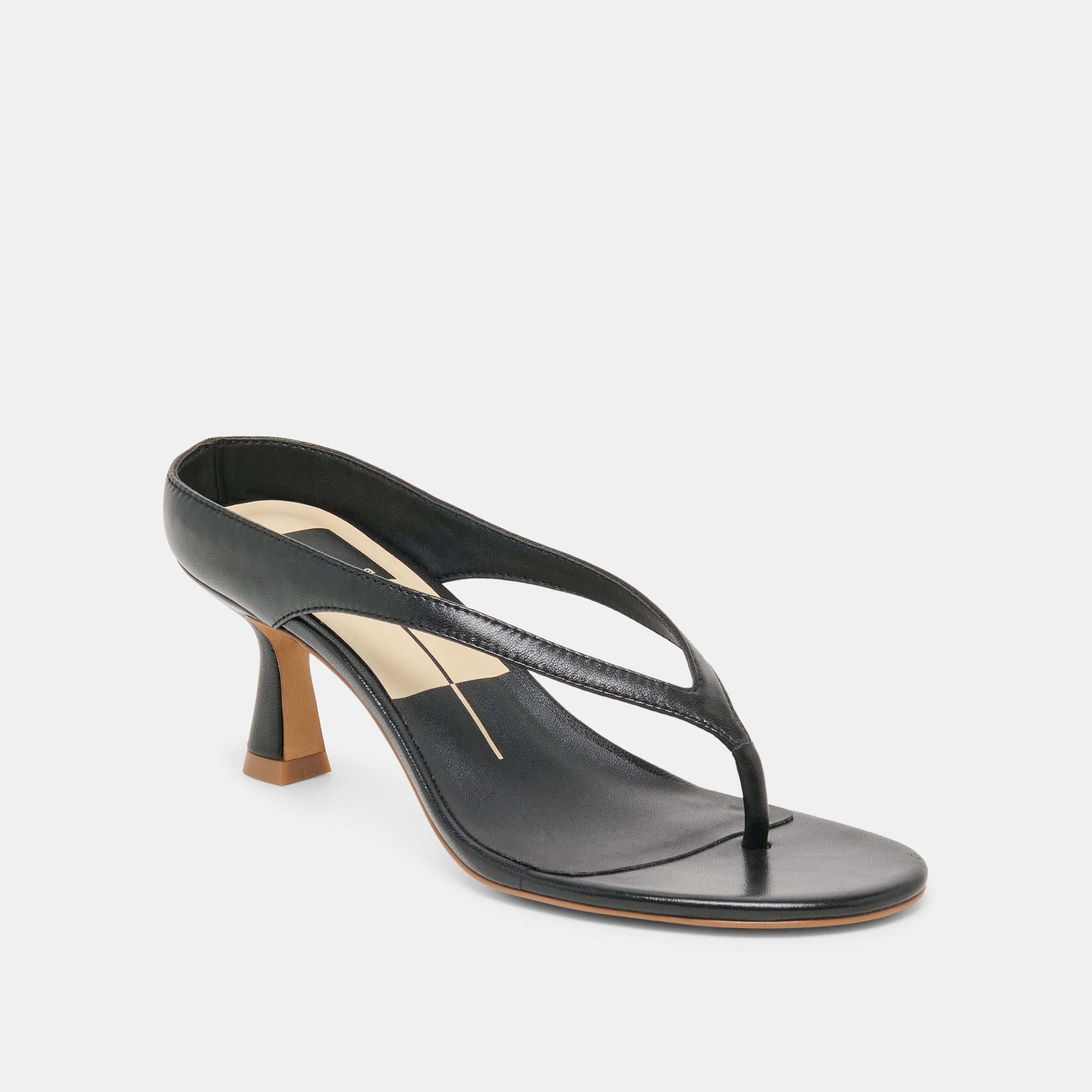 DOREEN HEELS BLACK LEATHER - Image 3