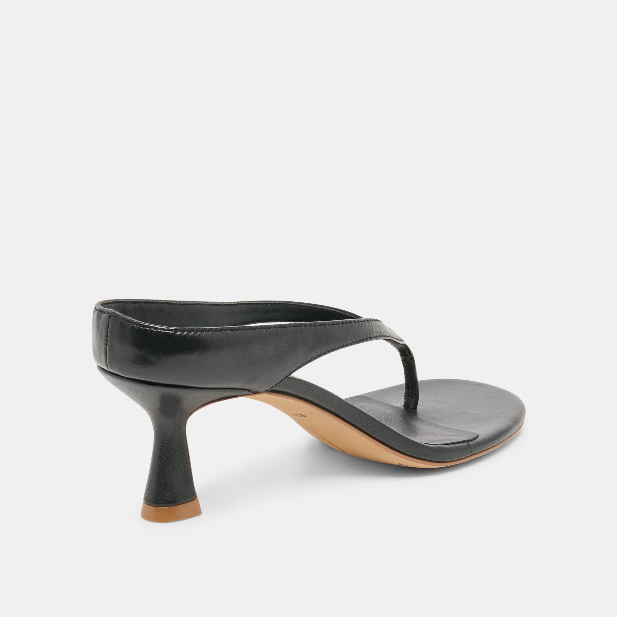 DOREEN HEELS BLACK LEATHER - Image 5