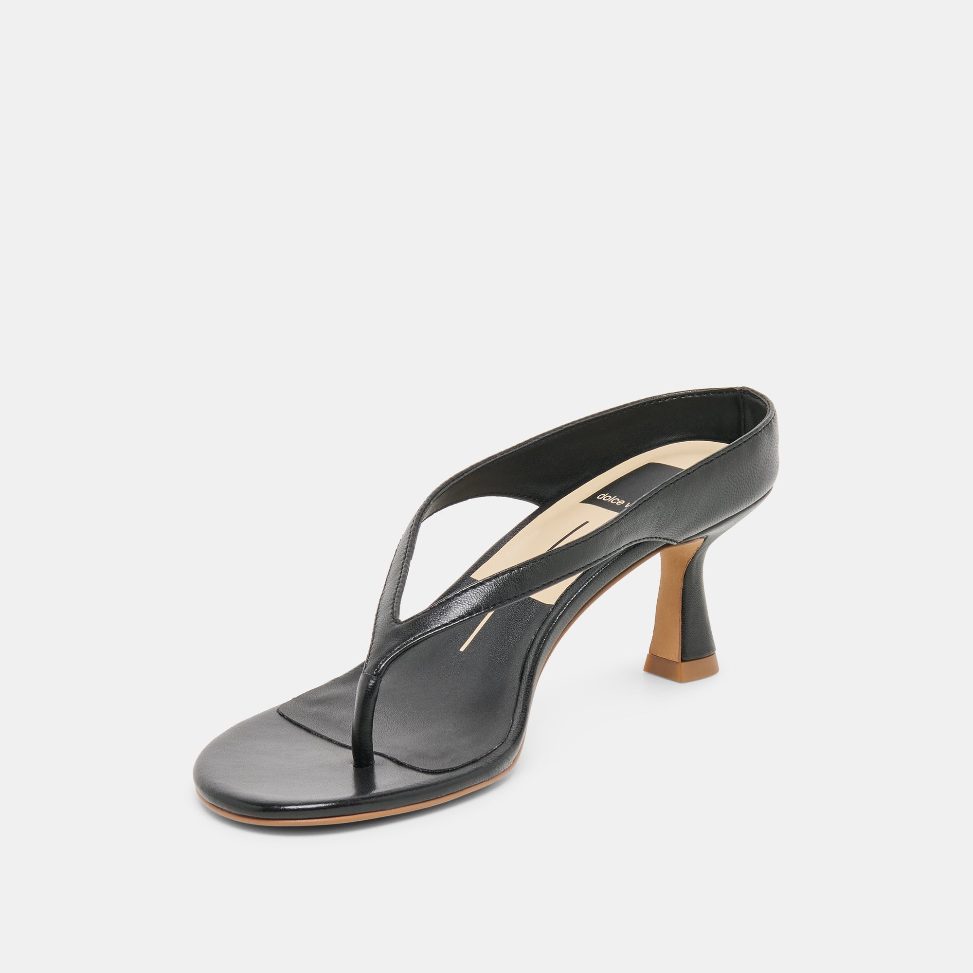 DOREEN HEELS BLACK LEATHER - Image 6