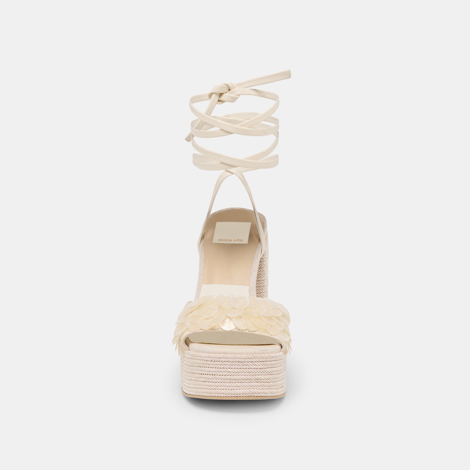 DORTHY CONFETTI HEELS IVORY LEATHER - Image 8