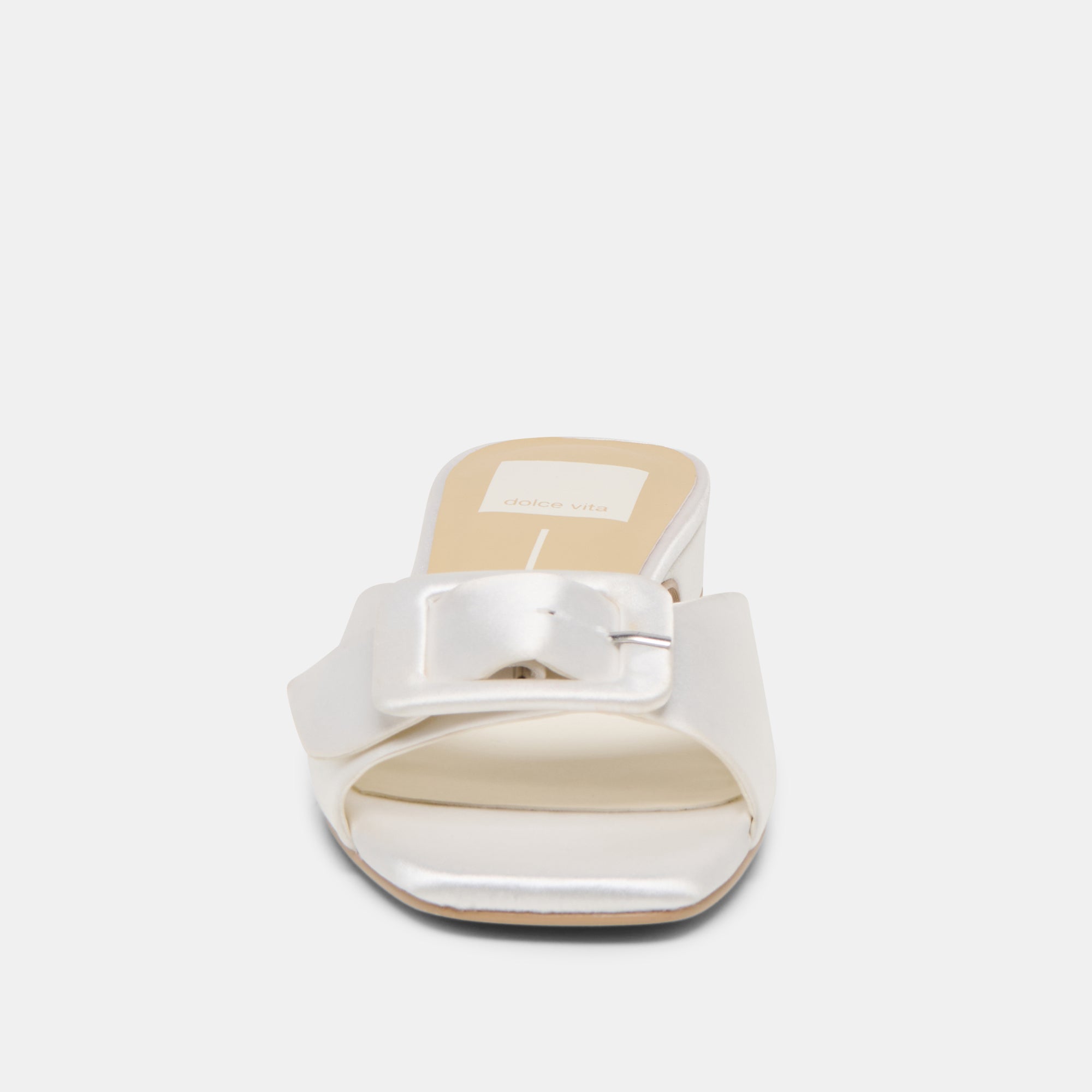 EDINA SANDALS TRUE WHITE SATIN - Image 6