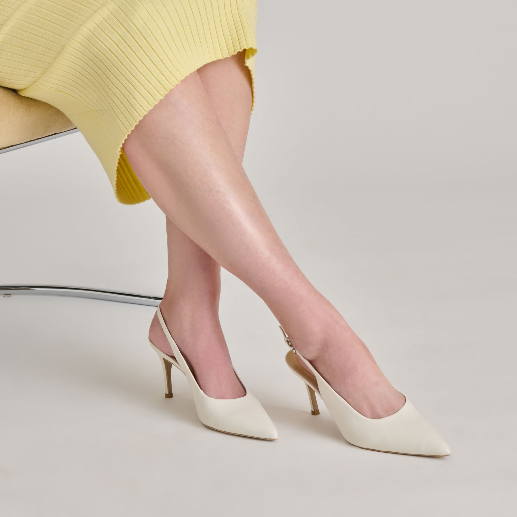 ELASI HEELS WHITE LEATHER - Image 2
