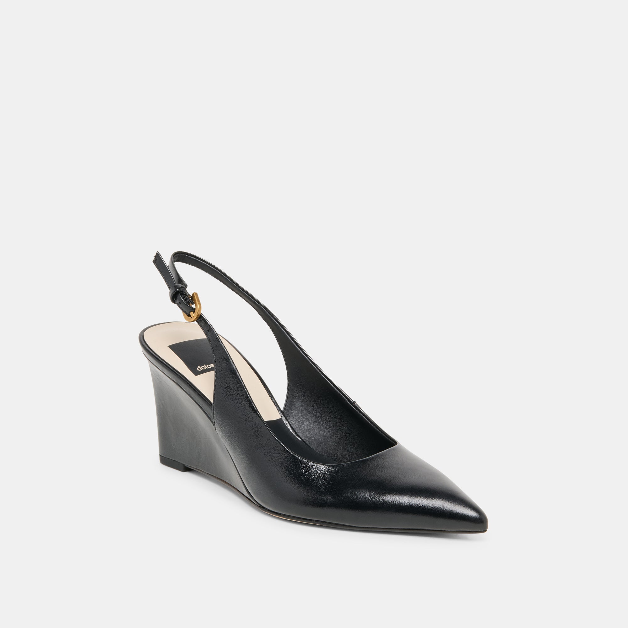 EVELAN WEDGES BLACK LEATHER - Image 2