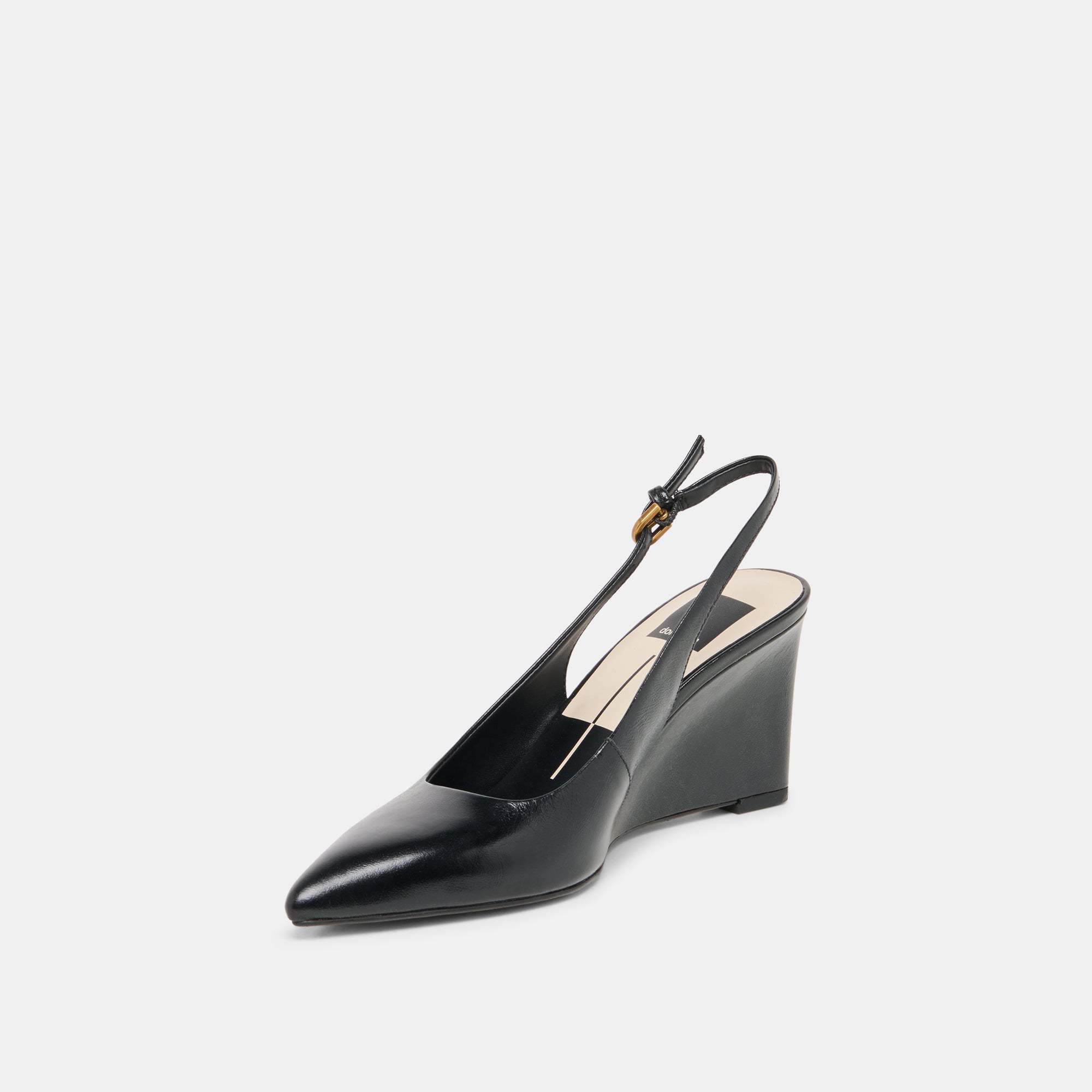 EVELAN WEDGES BLACK LEATHER - Image 4