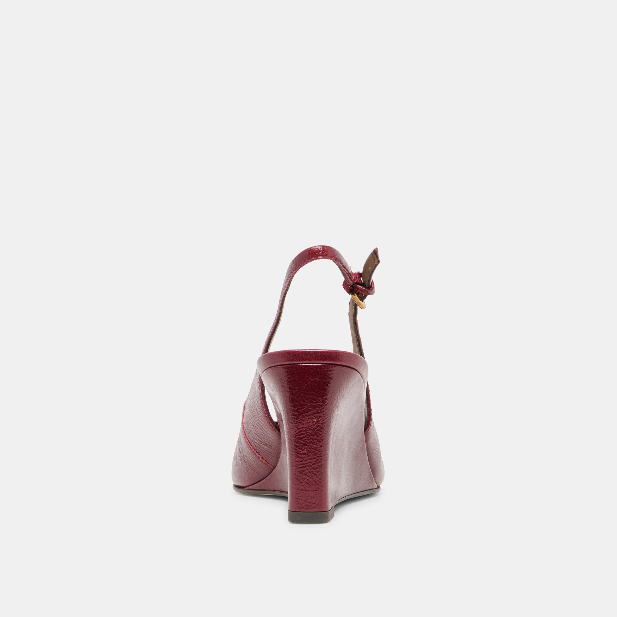 EVELAN WEDGES GARNET LEATHER - Image 7