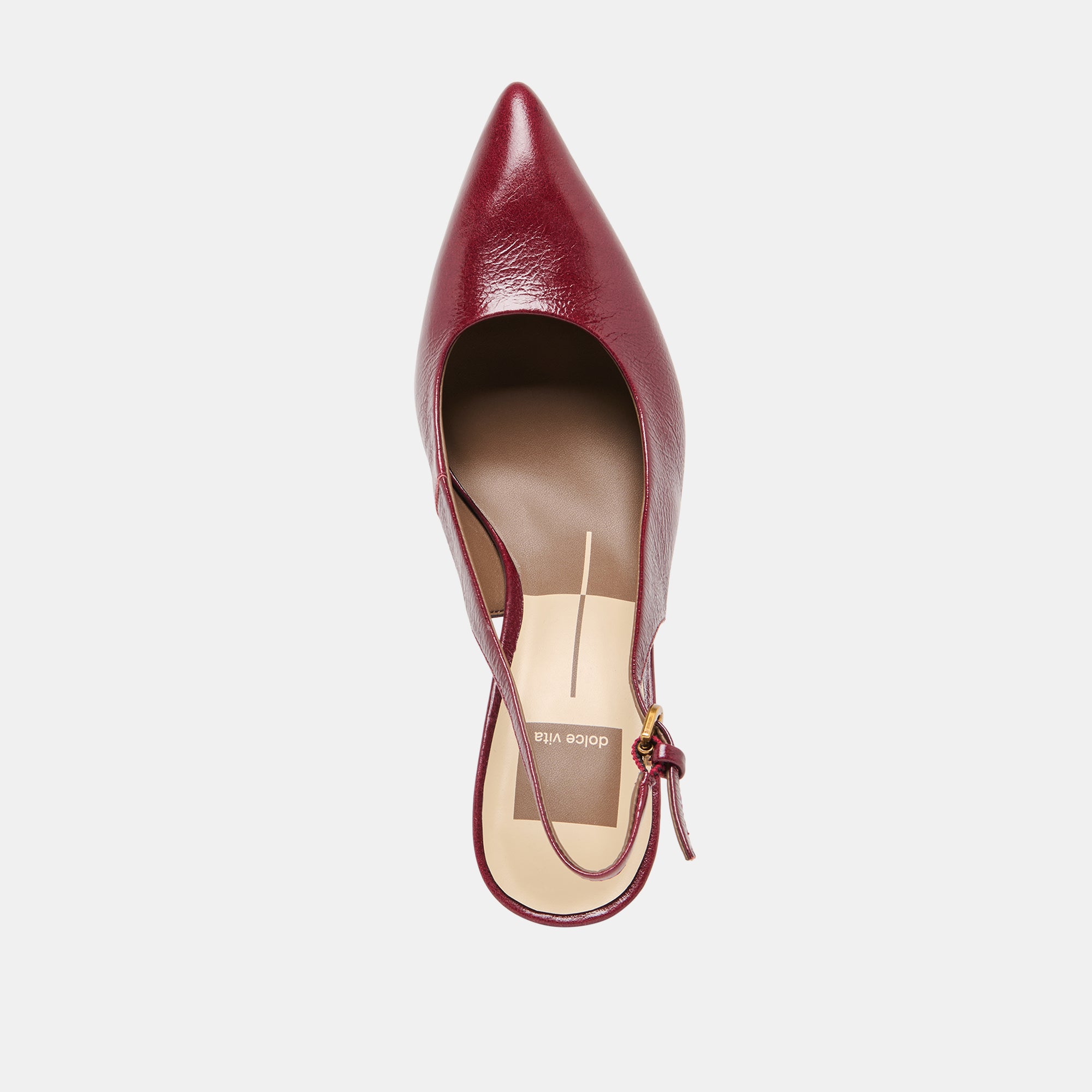 EVELAN WEDGES GARNET LEATHER - Image 8