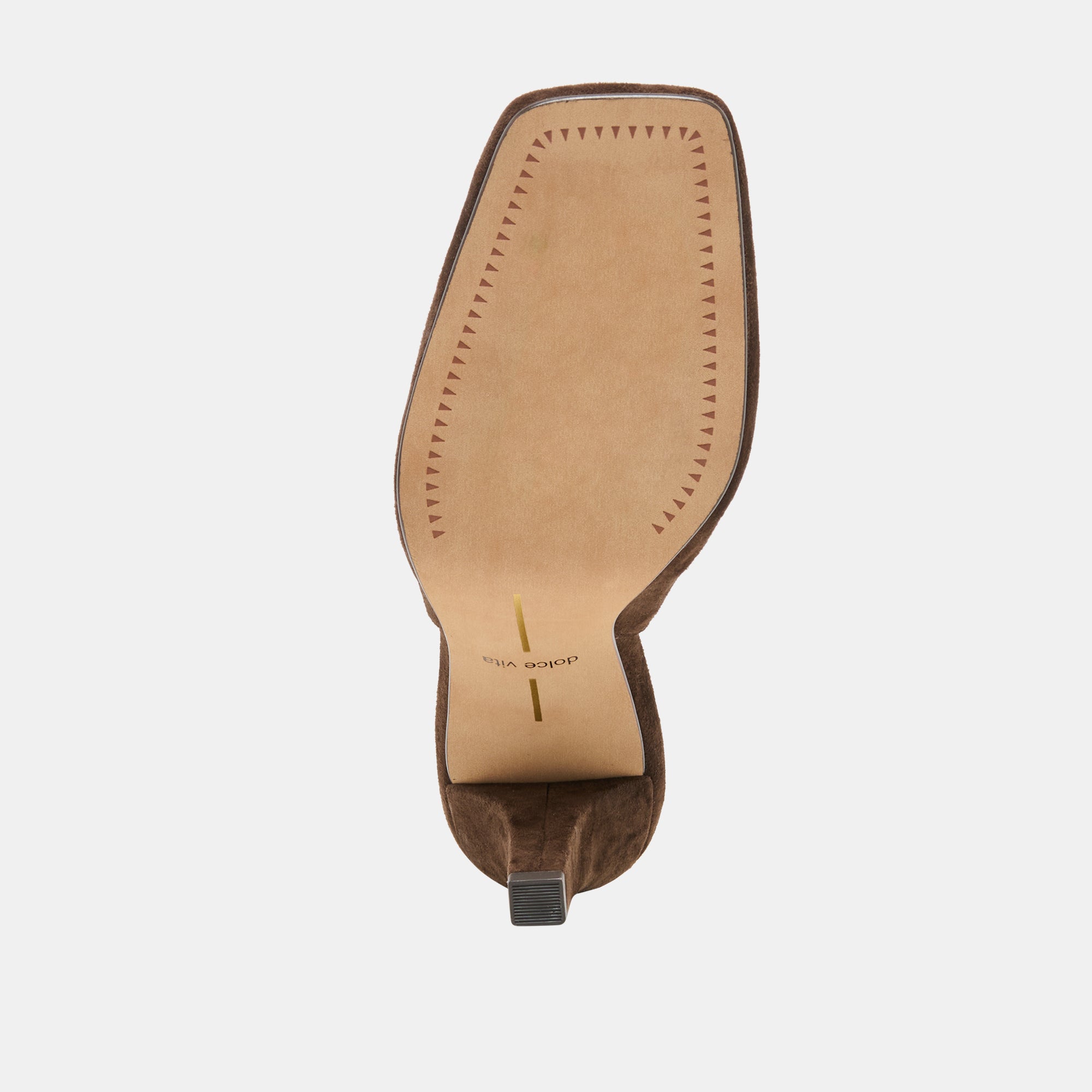 GESSIA HEELS DK BROWN SUEDE - Image 9