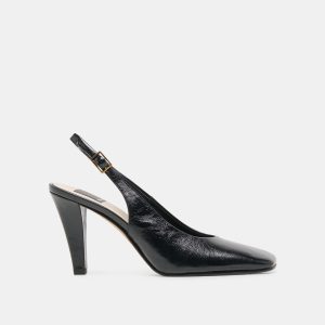 GESSIA HEELS MIDNIGHT LEATHER