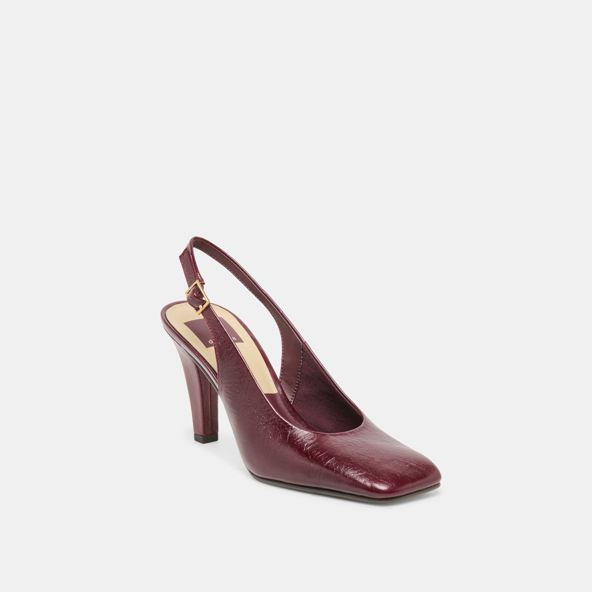 GESSIA HEELS OXBLOOD CRINKLE PATENT - Image 2