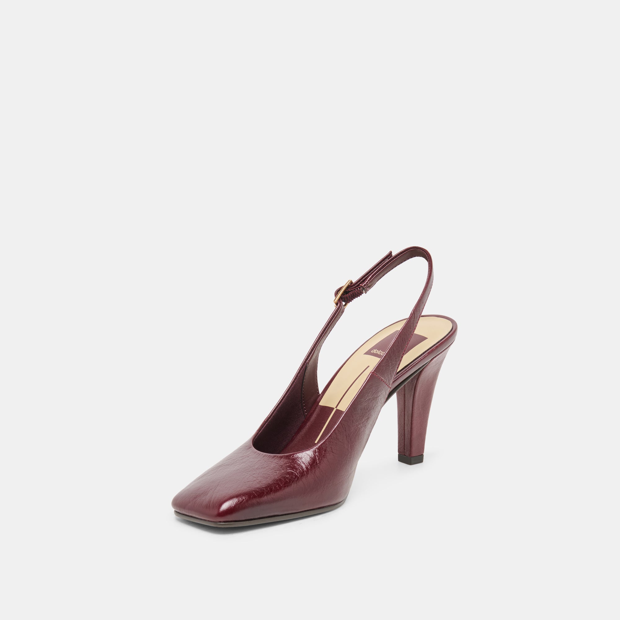 GESSIA HEELS OXBLOOD CRINKLE PATENT - Image 4