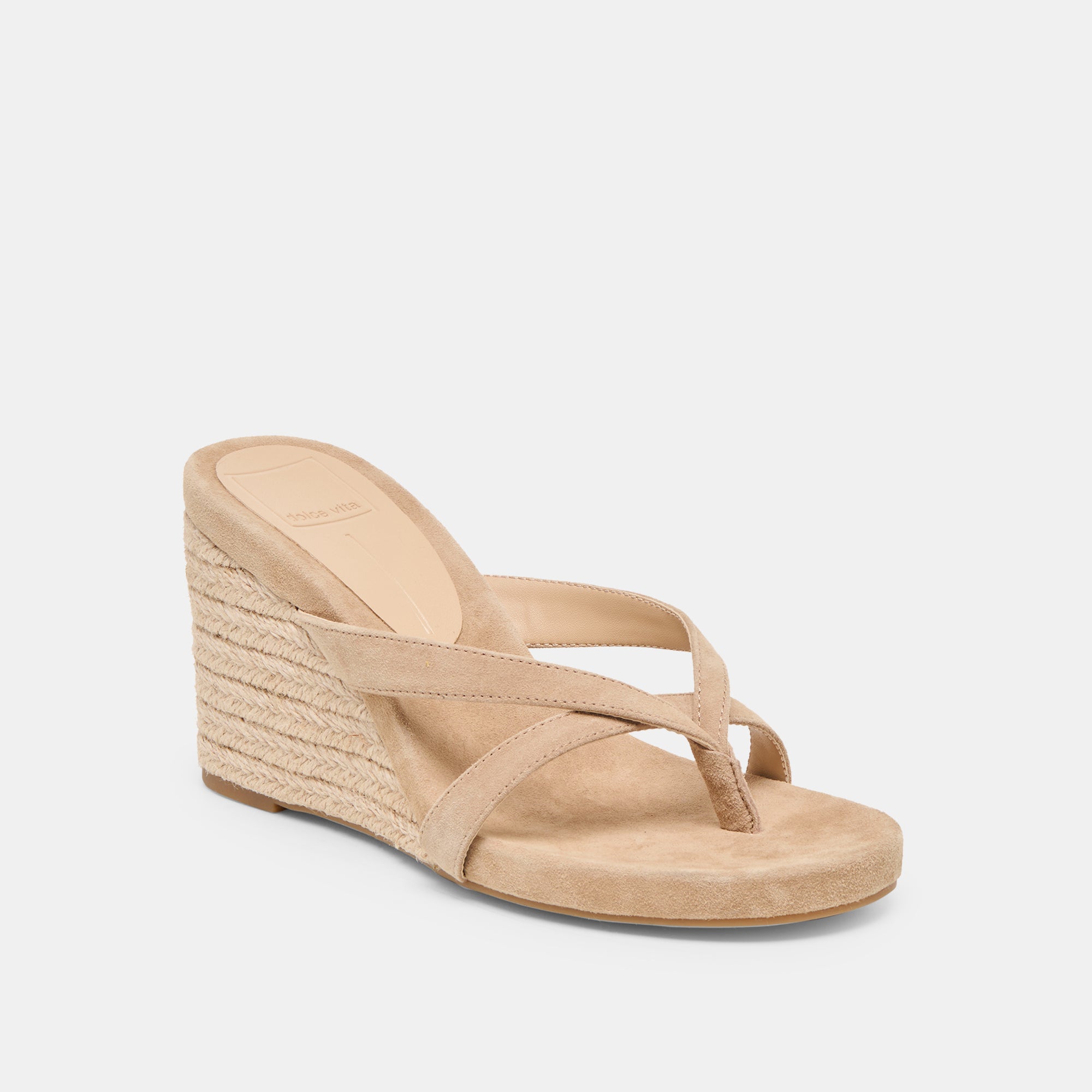 HELAN ESPADRILLE WEDGES CAMEL SUEDE - Image 2