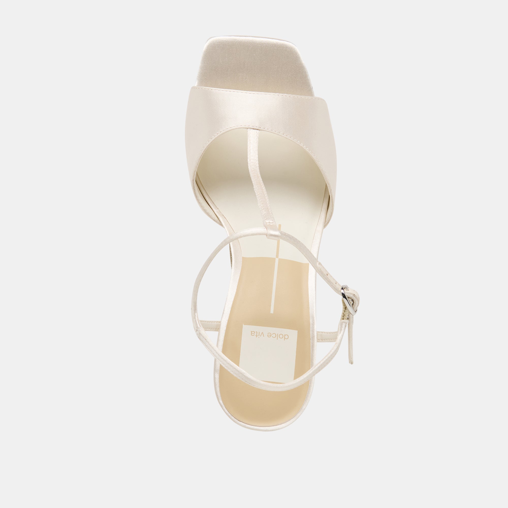 HILERY HEELS OFF WHITE SATIN - Image 8