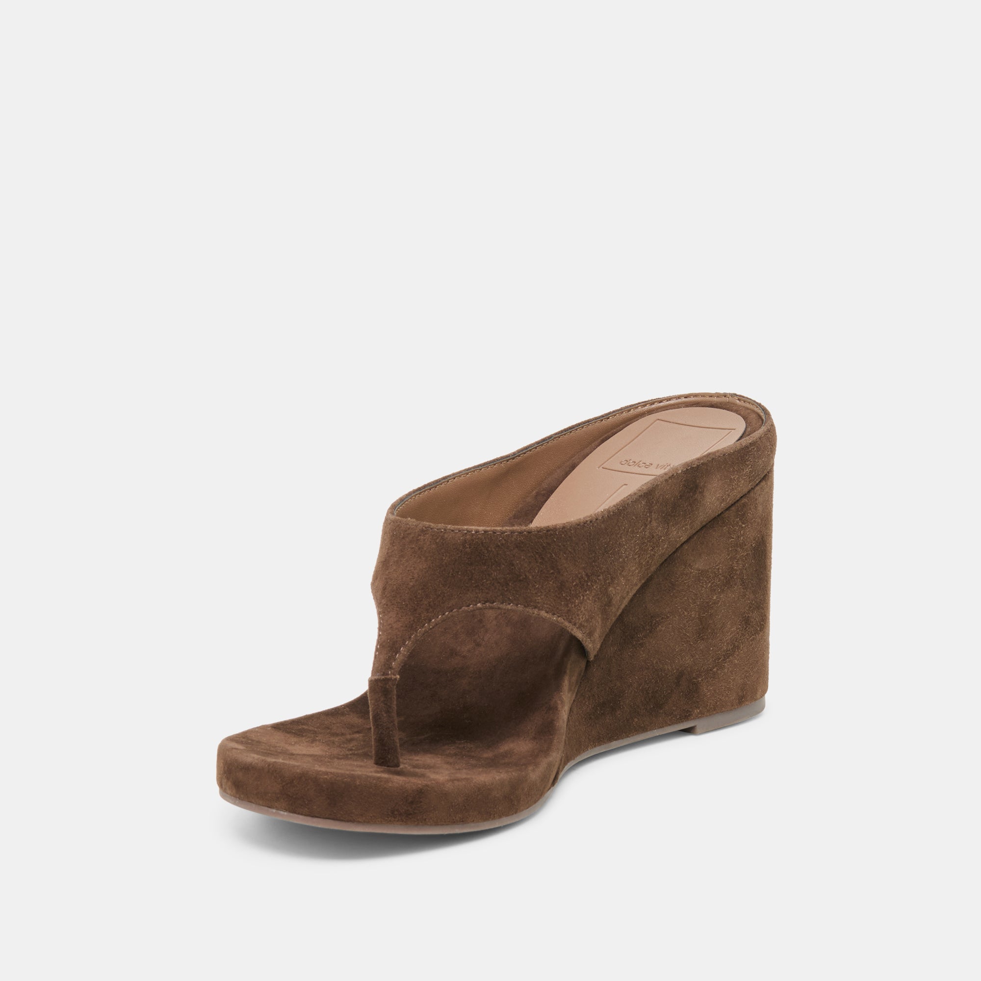 HINNA WEDGES DK BROWN SUEDE - Image 4