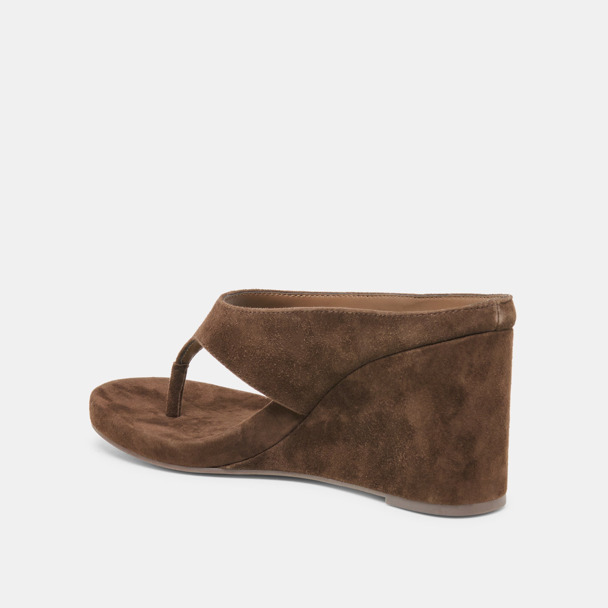 HINNA WEDGES DK BROWN SUEDE - Image 5