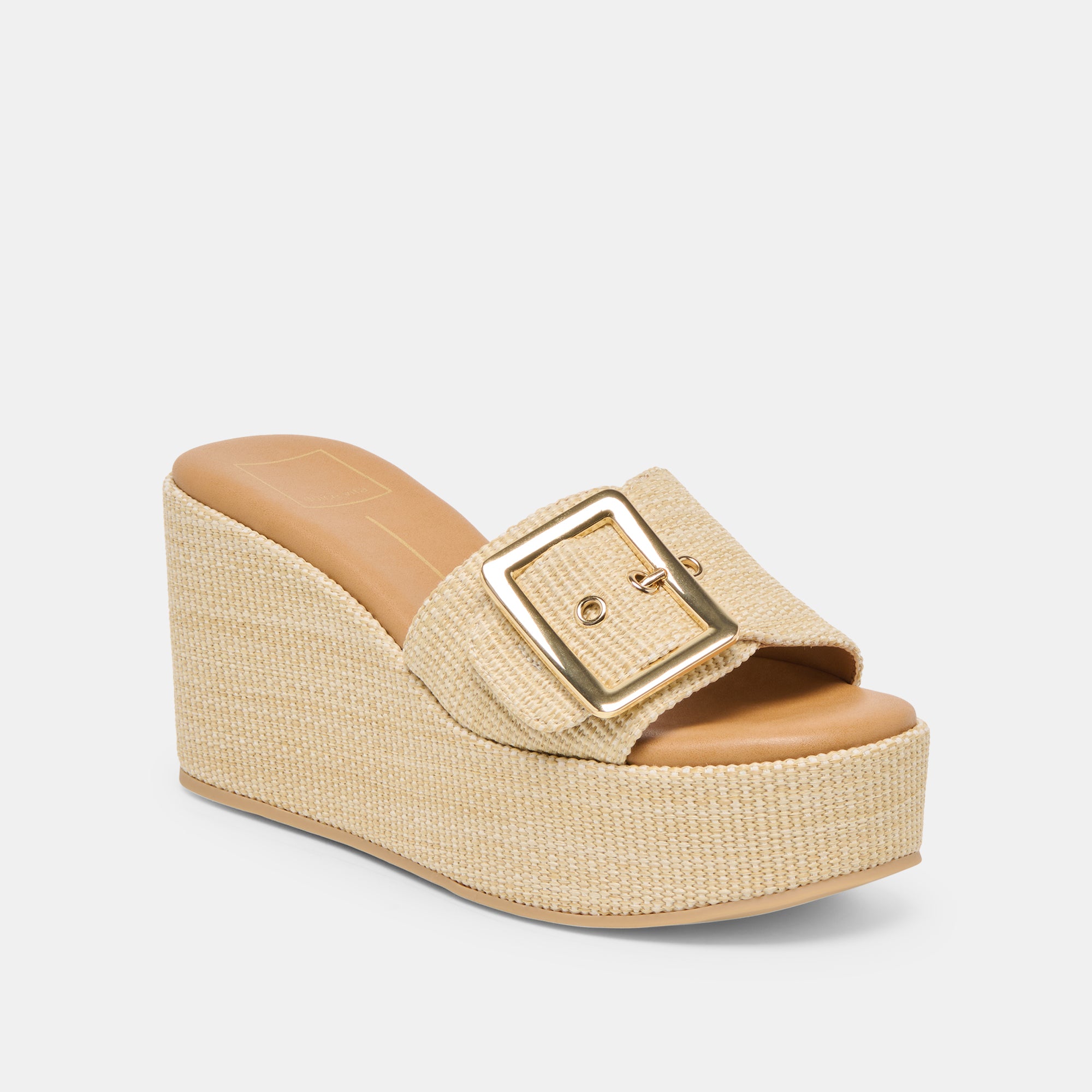 JILIAN WIDE WEDGES LT NATURAL RAFFIA - Image 2