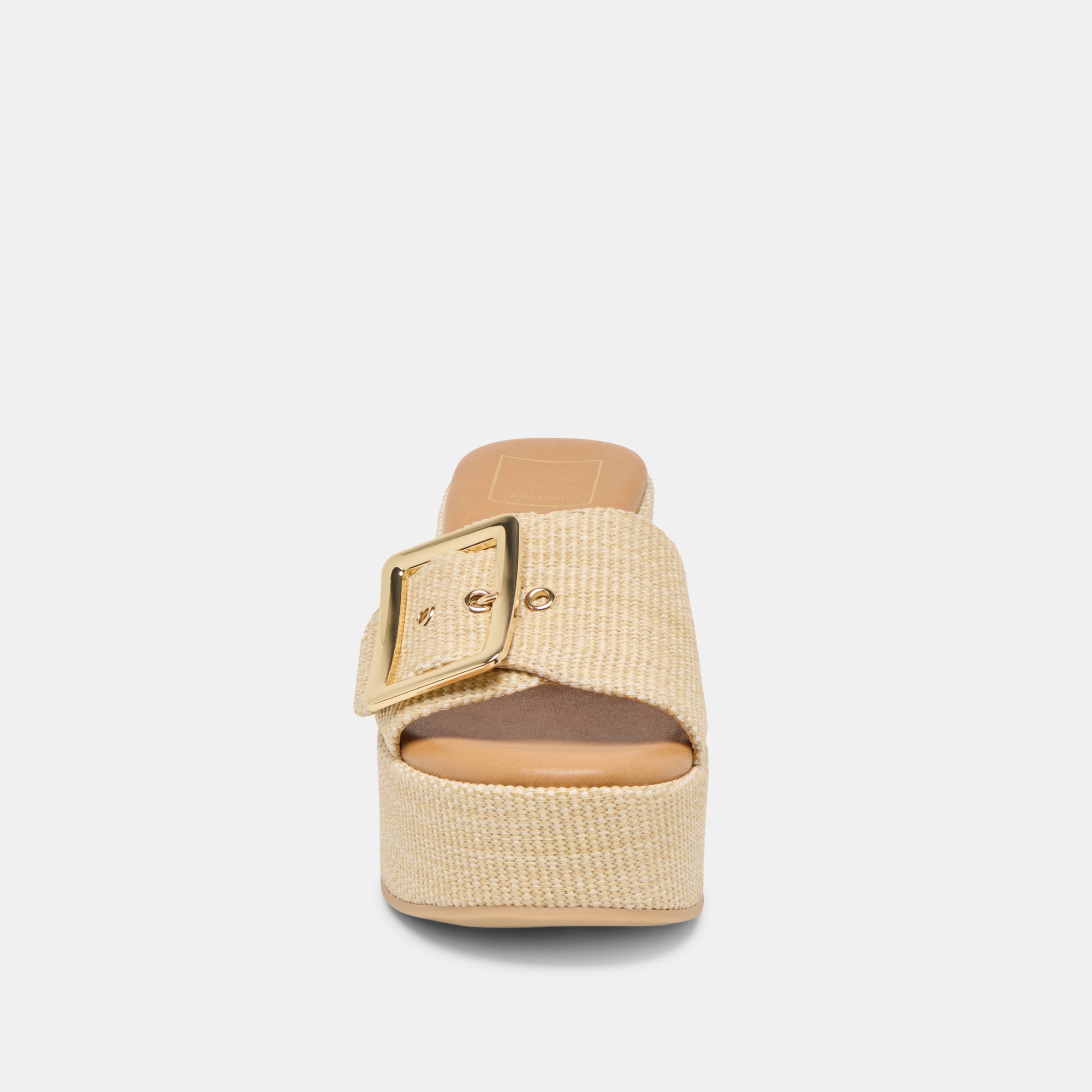 JILIAN WIDE WEDGES LT NATURAL RAFFIA - Image 4
