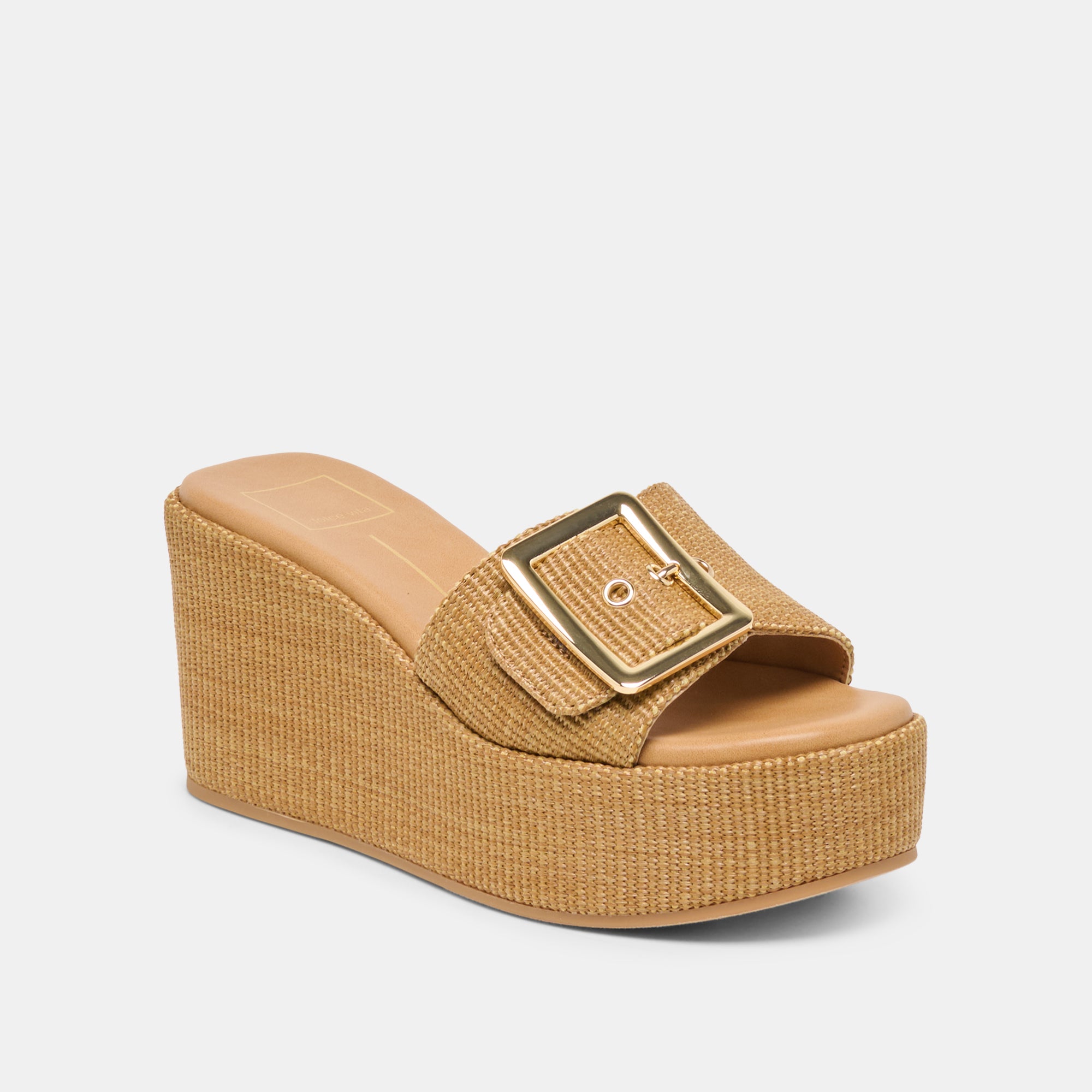 JILIAN WEDGES MOCHA RAFFIA - Image 3