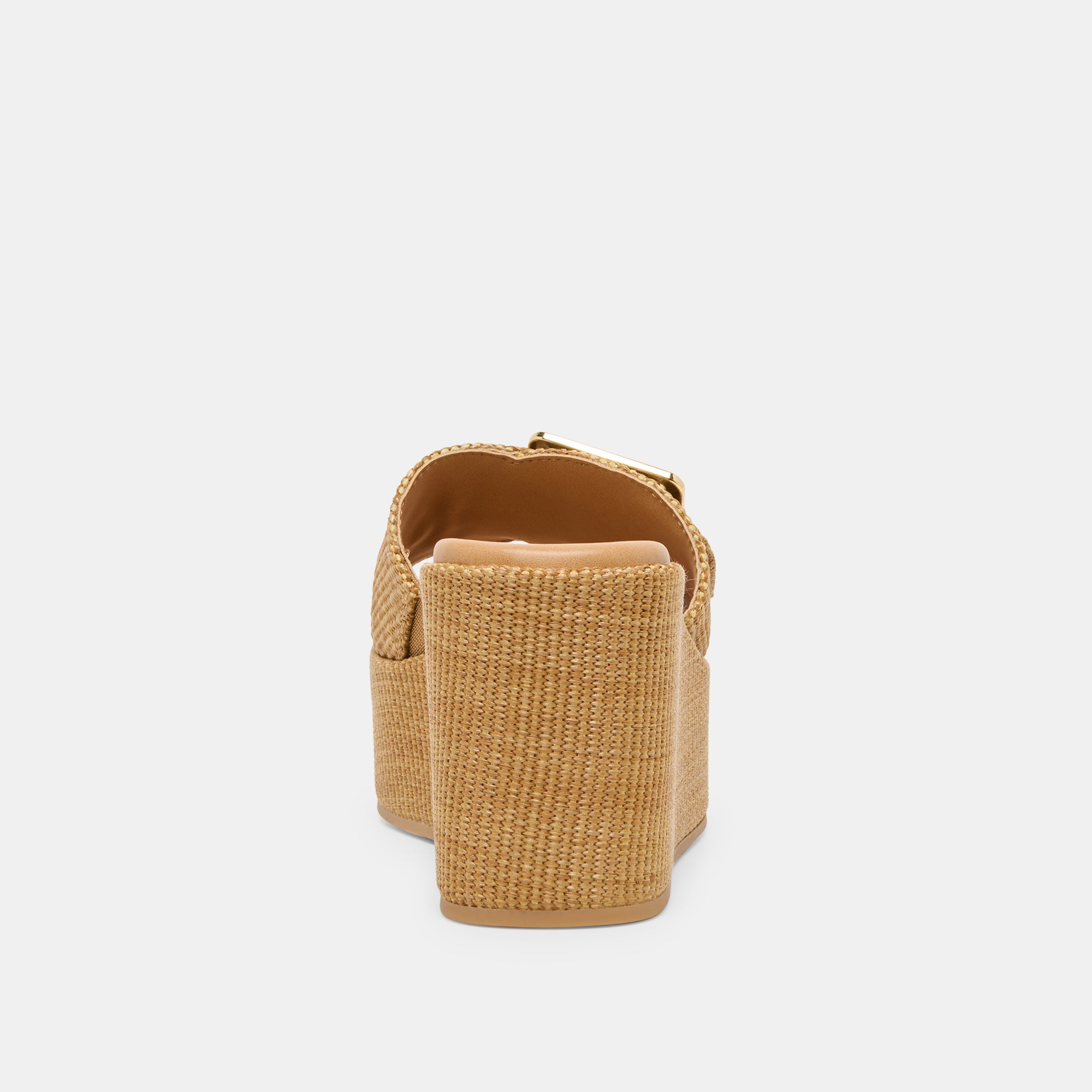 JILIAN WIDE WEDGES MOCHA RAFFIA - Image 7