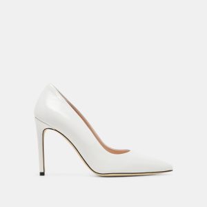 LANKY HEELS WHITE LEATHER