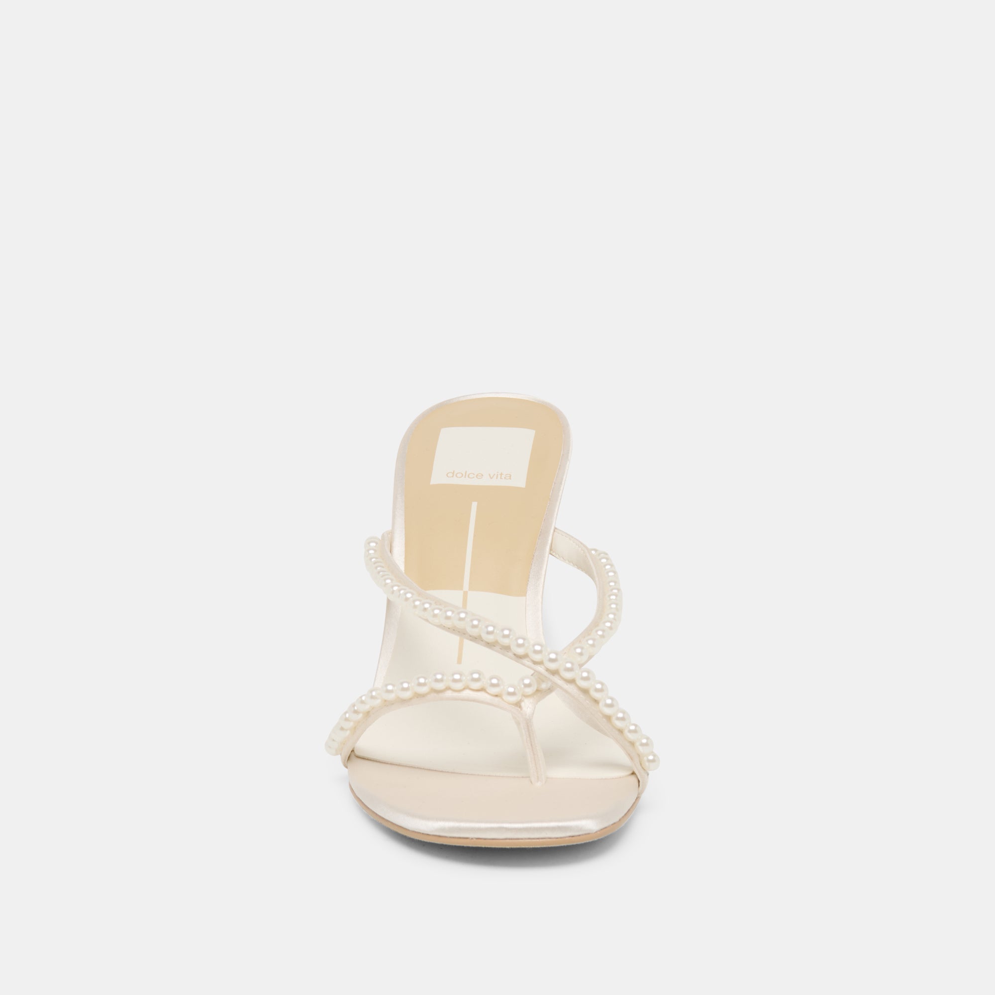 LIANO PEARL HEELS OFF WHITE SATIN - Image 10