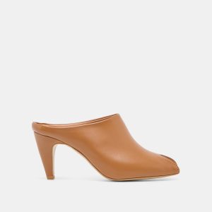 MERY HEELS BROWN LEATHER