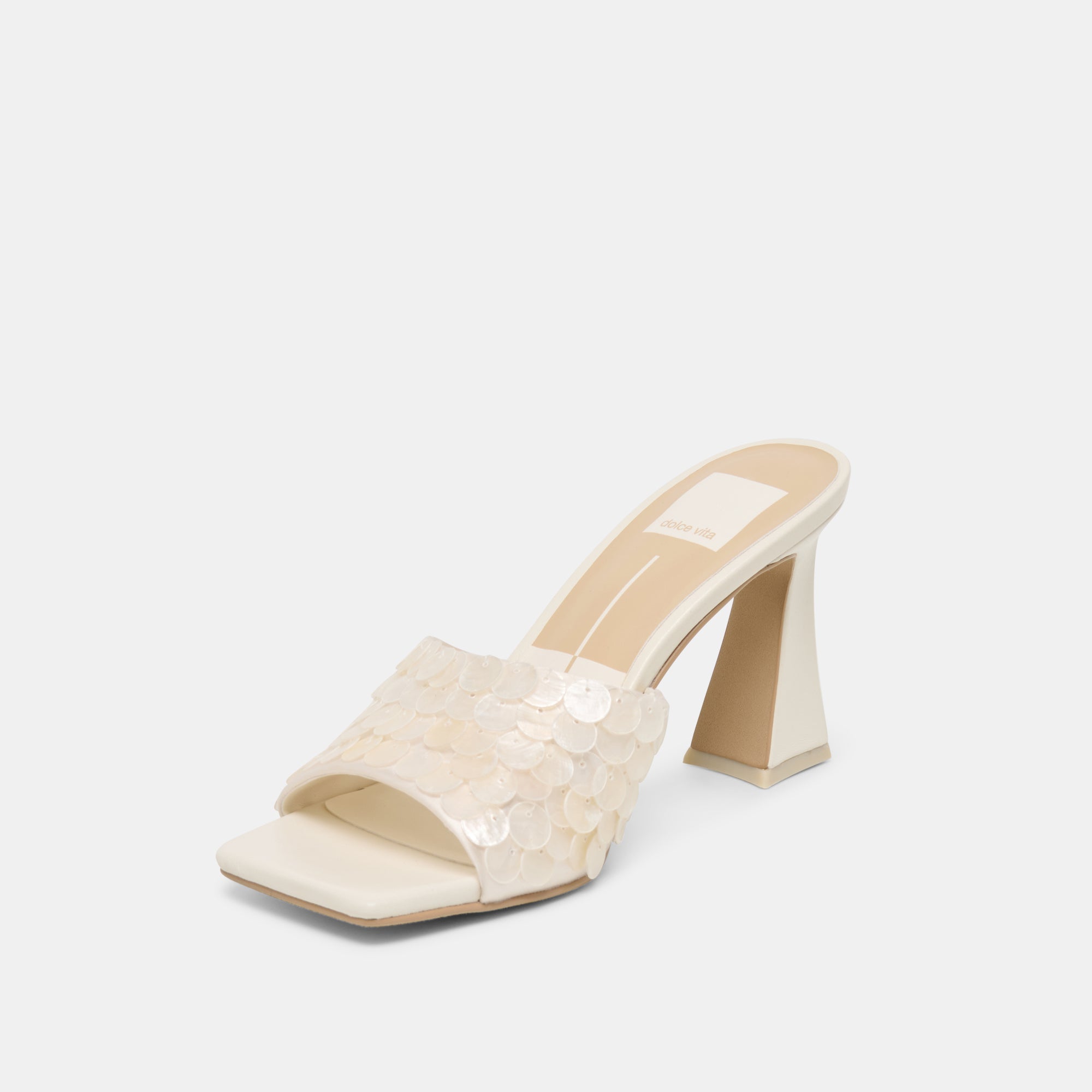 NANDY CONFETTI HEELS IVORY SEQUIN - Image 6