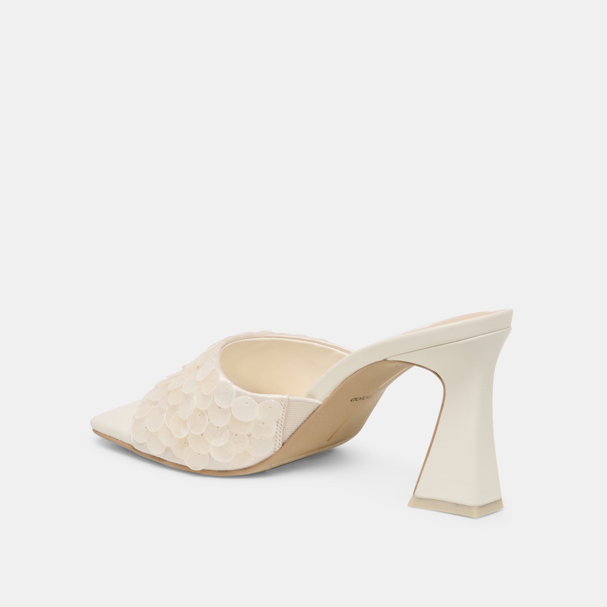 NANDY CONFETTI HEELS IVORY SEQUIN - Image 7