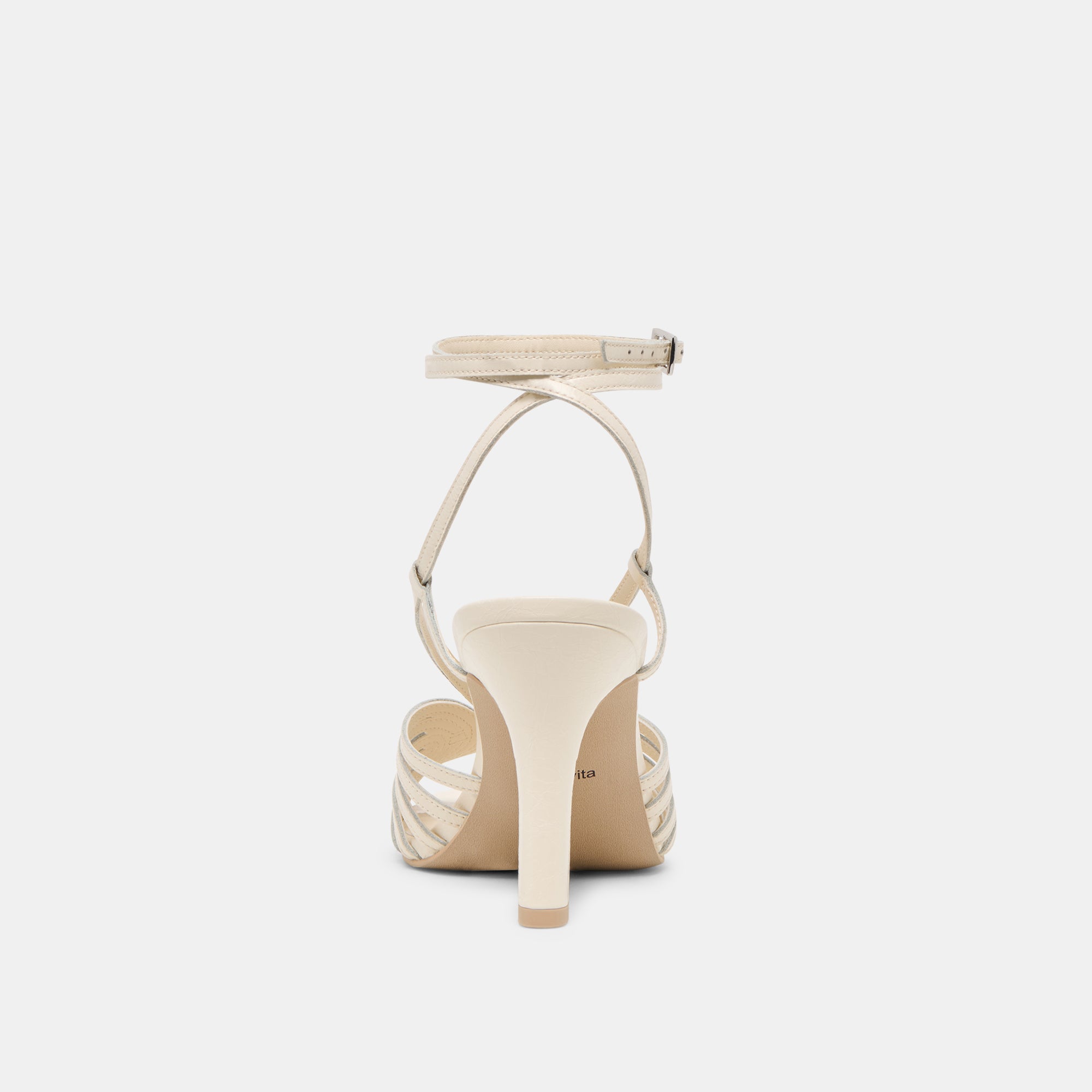 NIVANA HEELS OFF WHITE CRINKLE PATENT - Image 7