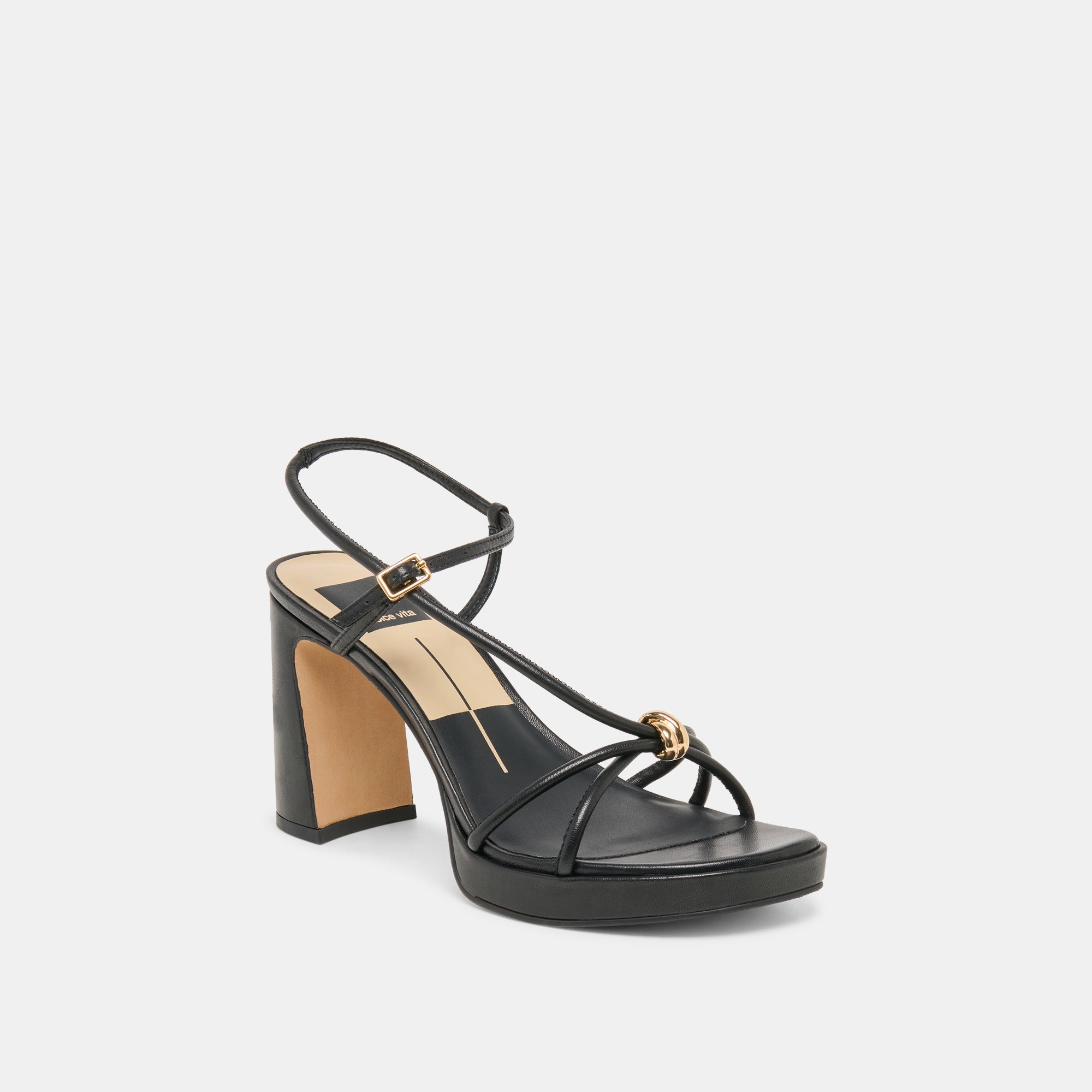 ODETE HEELS BLACK LEATHER - Image 2