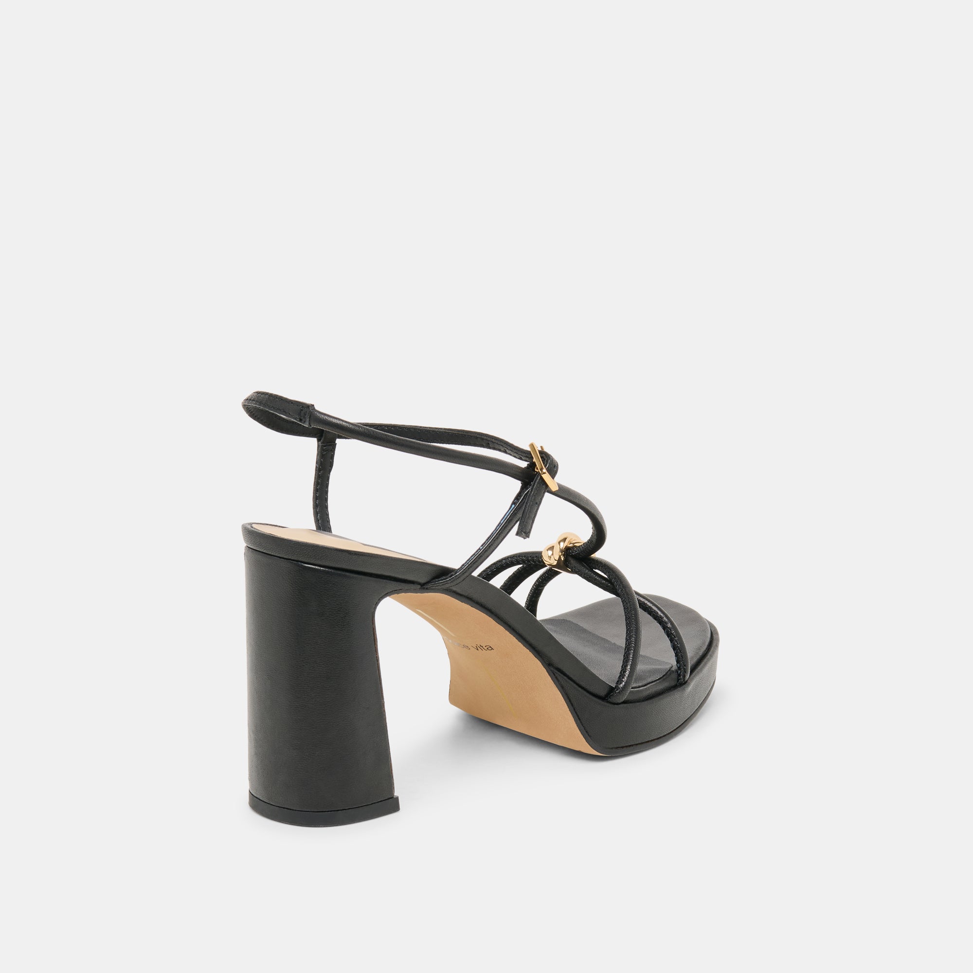 ODETE HEELS BLACK LEATHER - Image 3