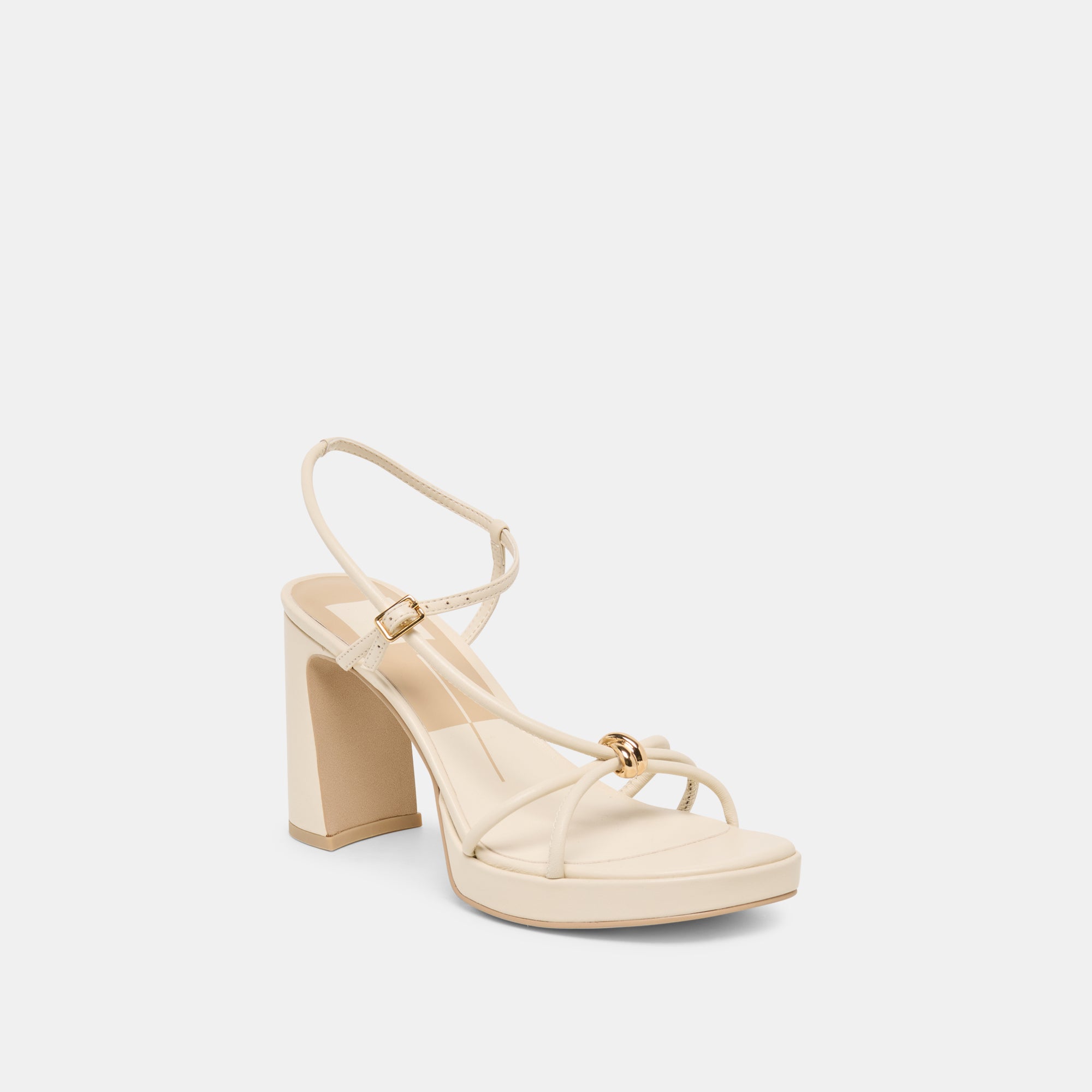 ODETE HEELS CREME LEATHER - Image 2