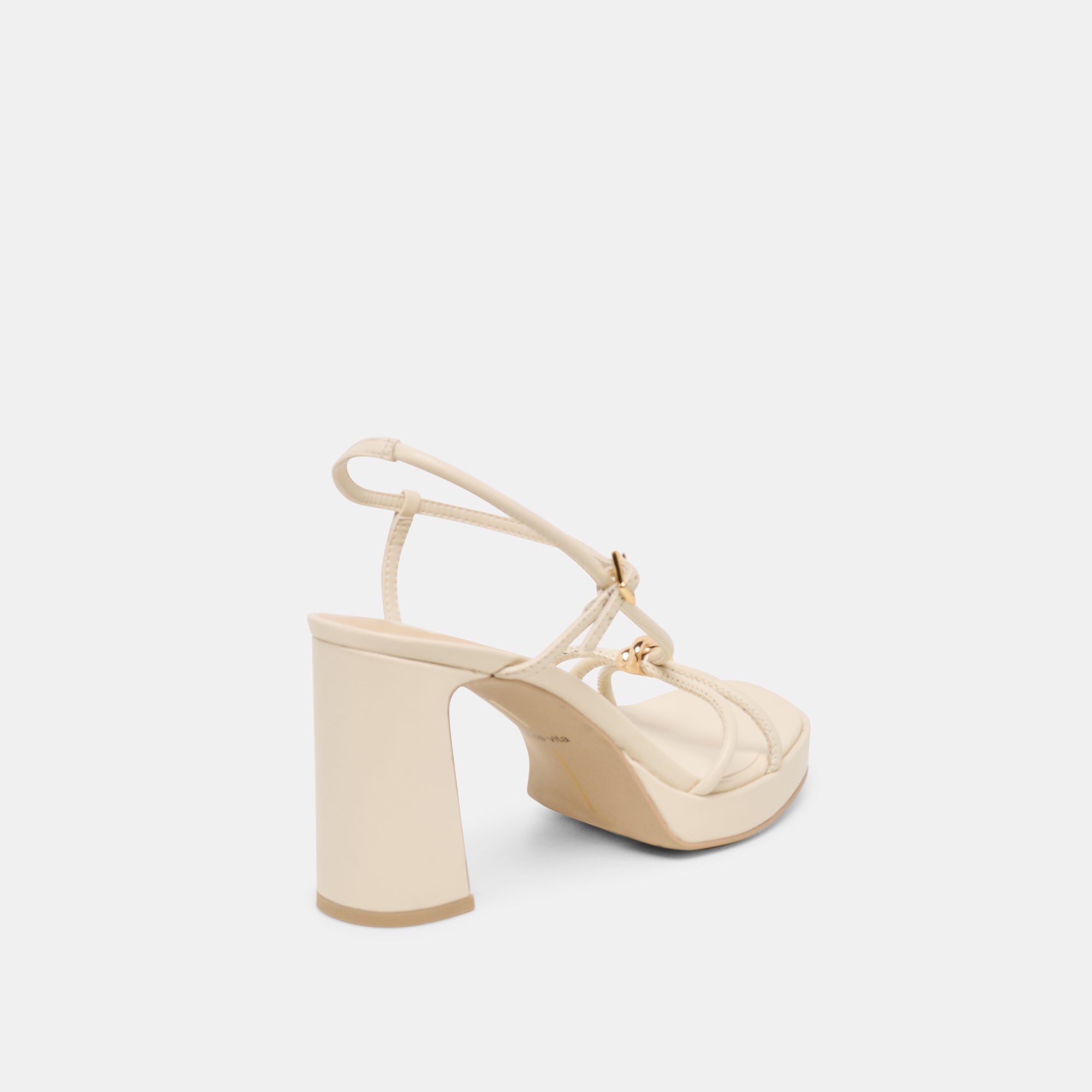 ODETE HEELS CREME LEATHER - Image 3