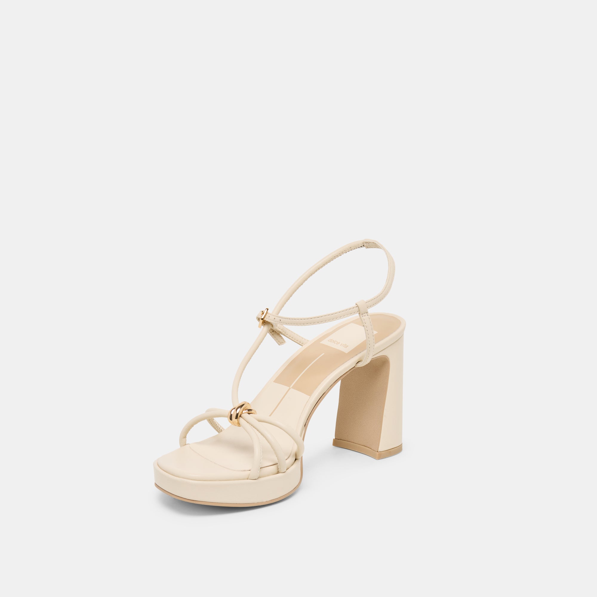 ODETE HEELS CREME LEATHER - Image 4