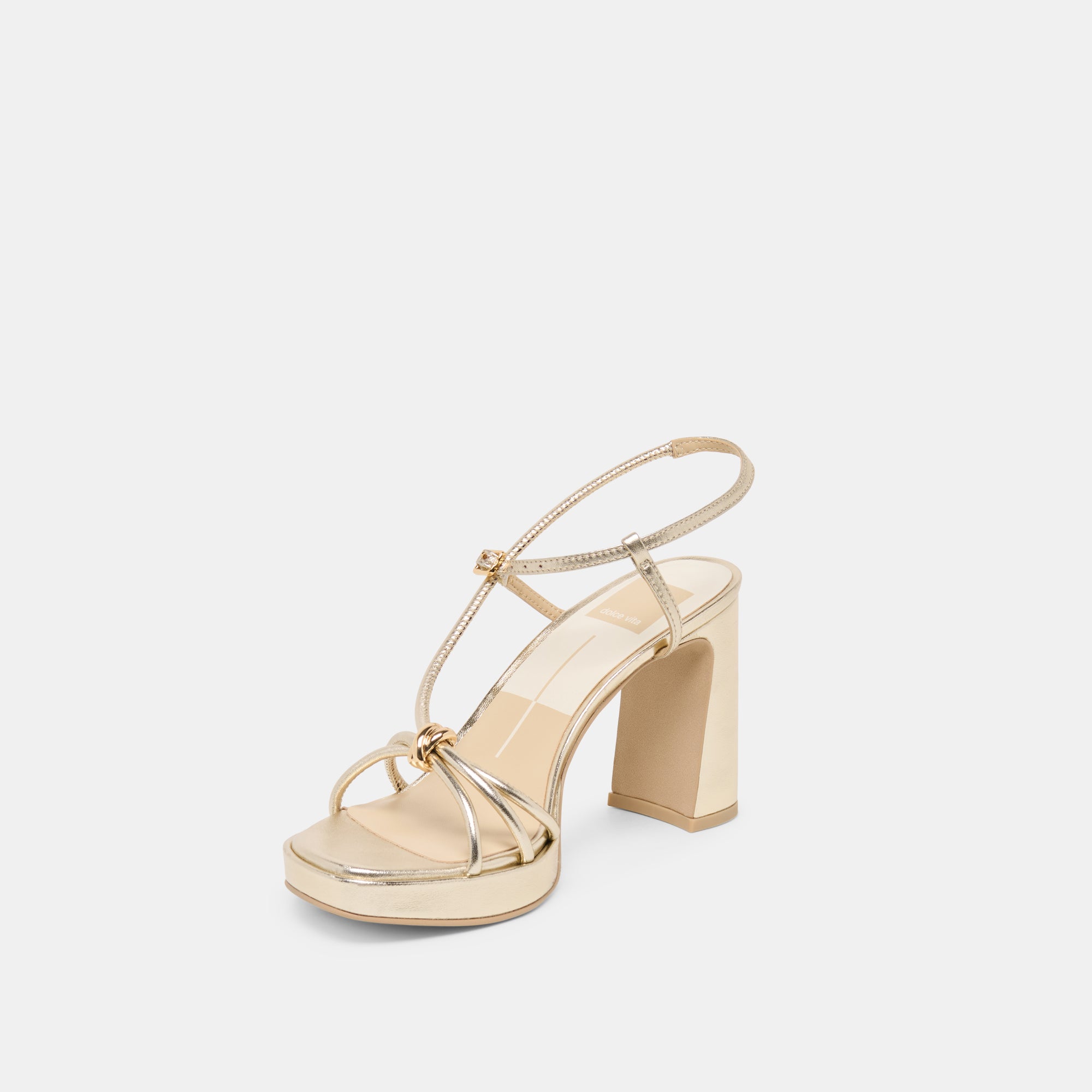 ODETE HEELS GOLD LEATHER - Image 6
