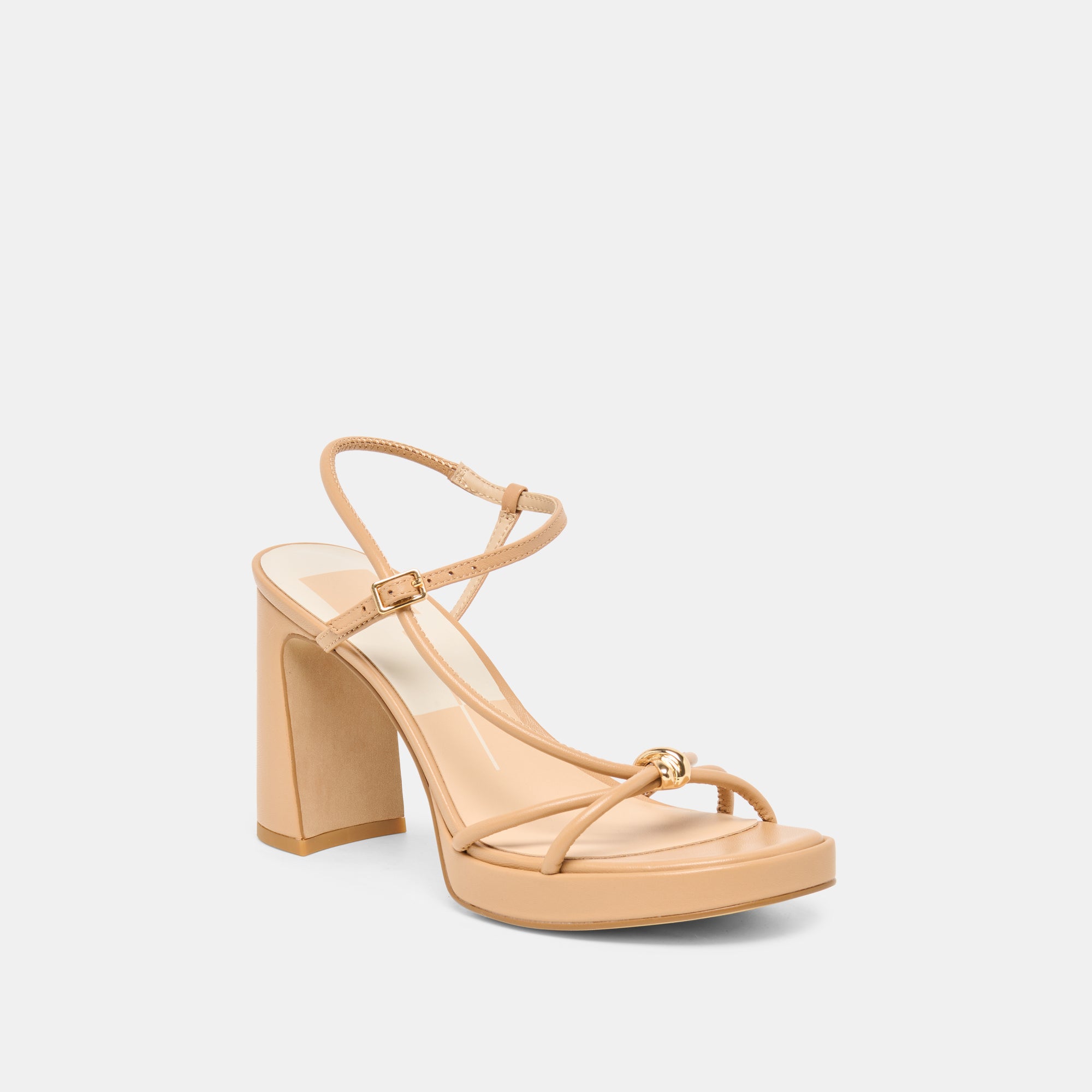 ODETE HEELS LT TAN LEATHER - Image 3
