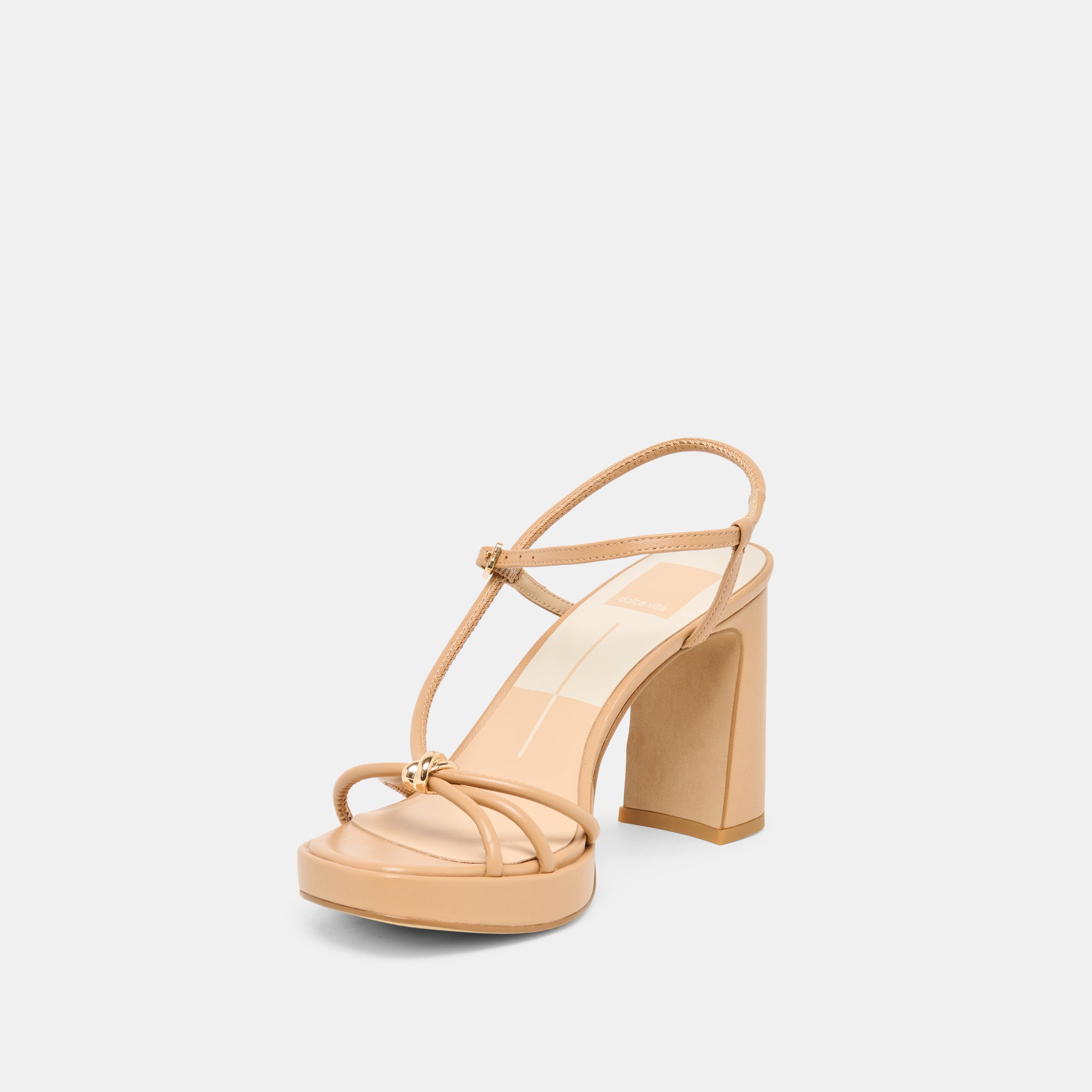 ODETE HEELS LT TAN LEATHER - Image 6