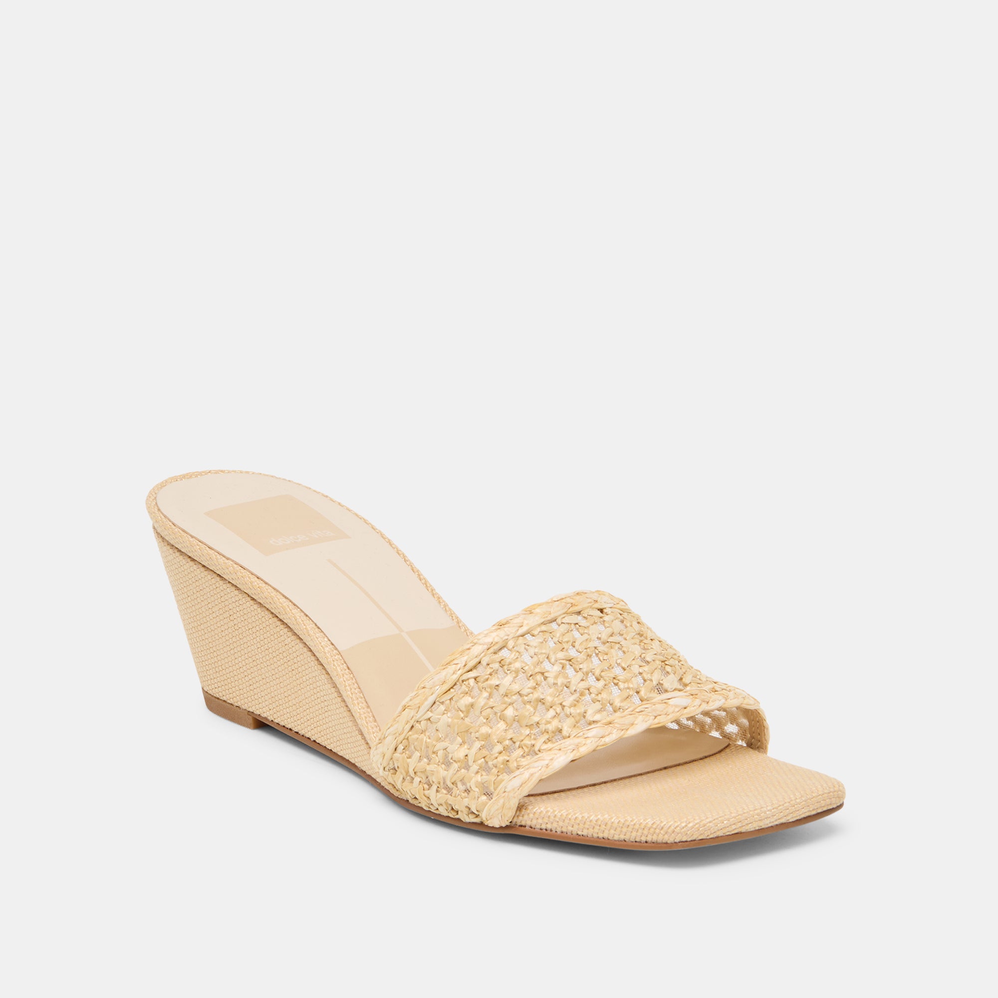 QAILY WIDE WEDGES LT NATURAL RAFFIA - Image 2
