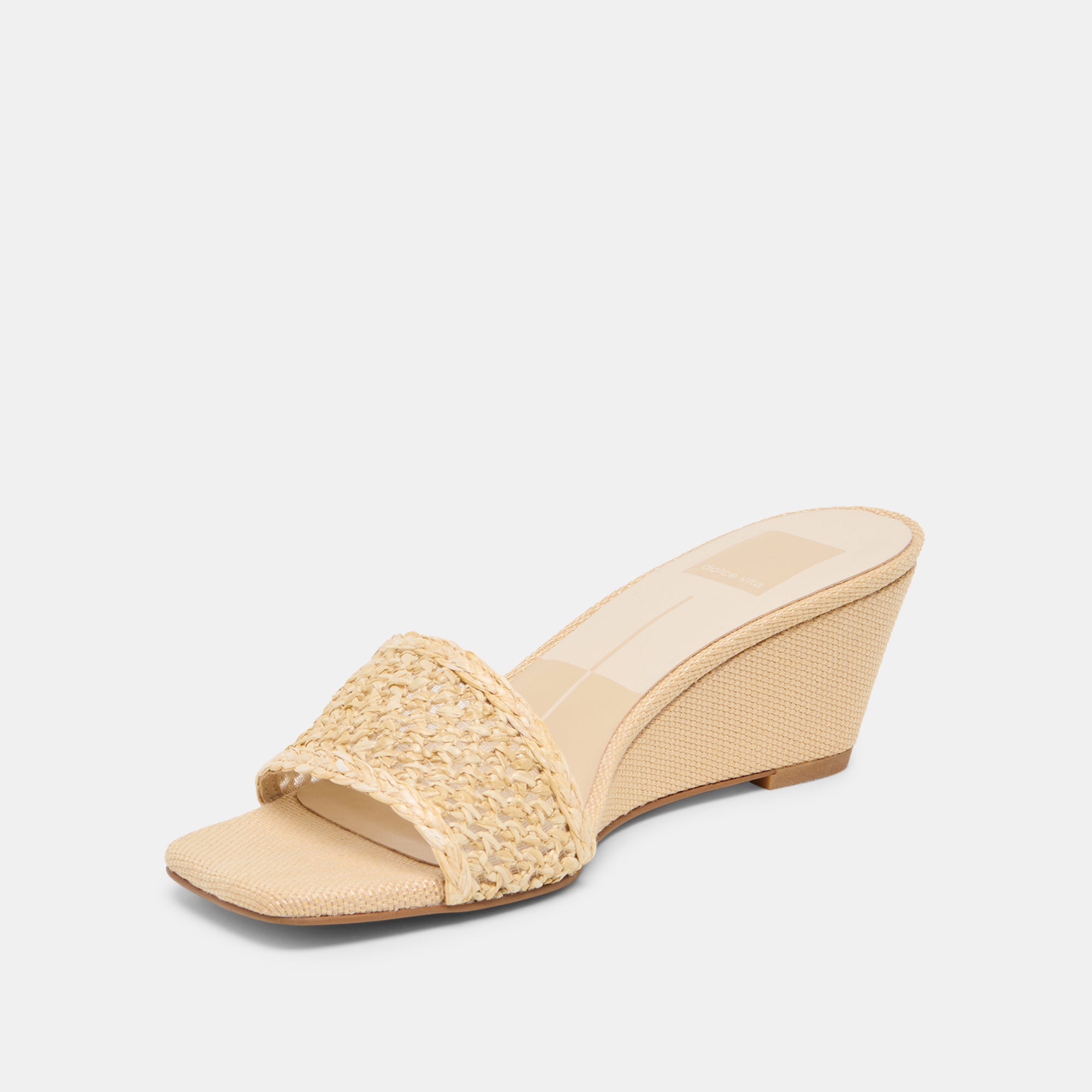 QAILY WIDE WEDGES LT NATURAL RAFFIA - Image 4