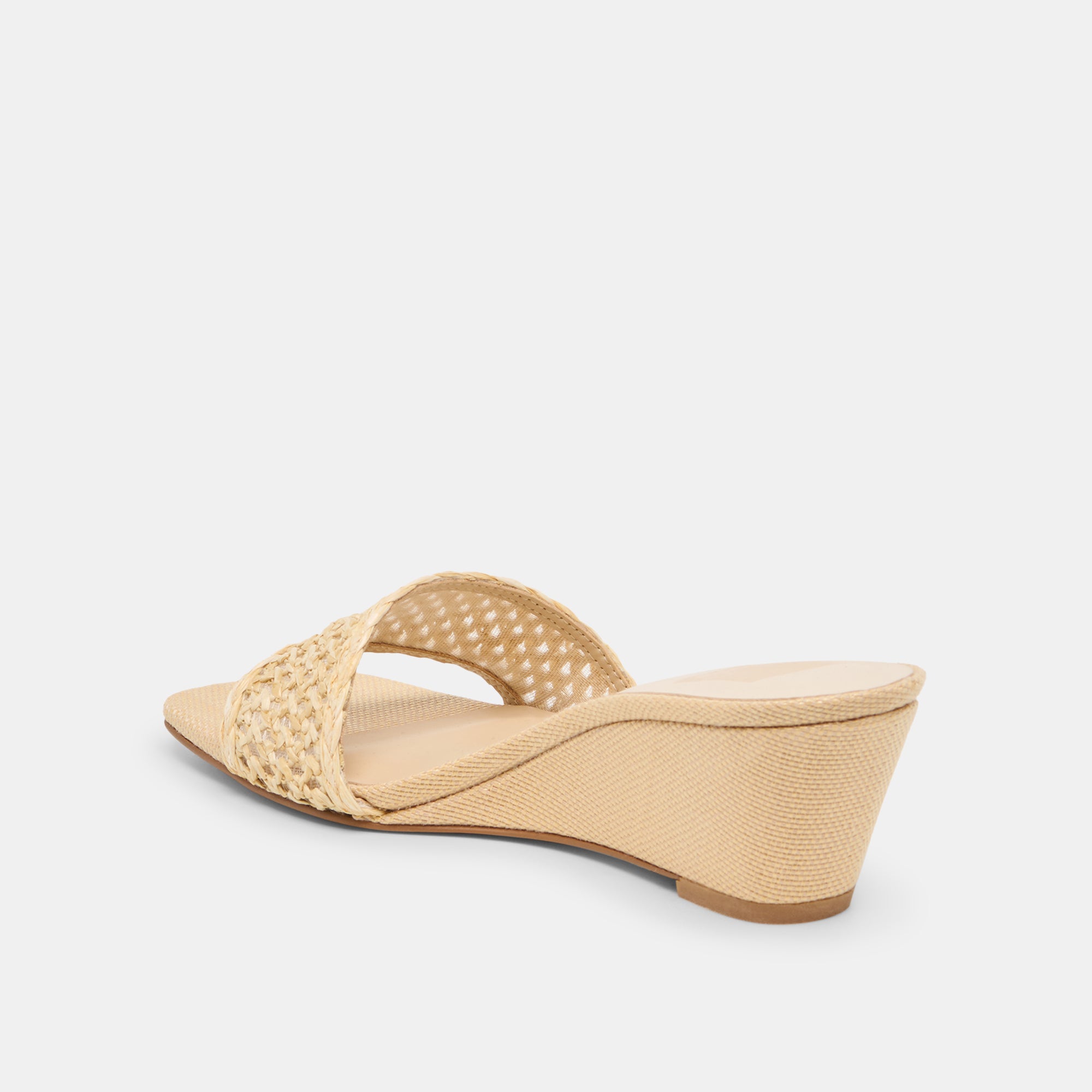 QAILY WIDE WEDGES LT NATURAL RAFFIA - Image 5