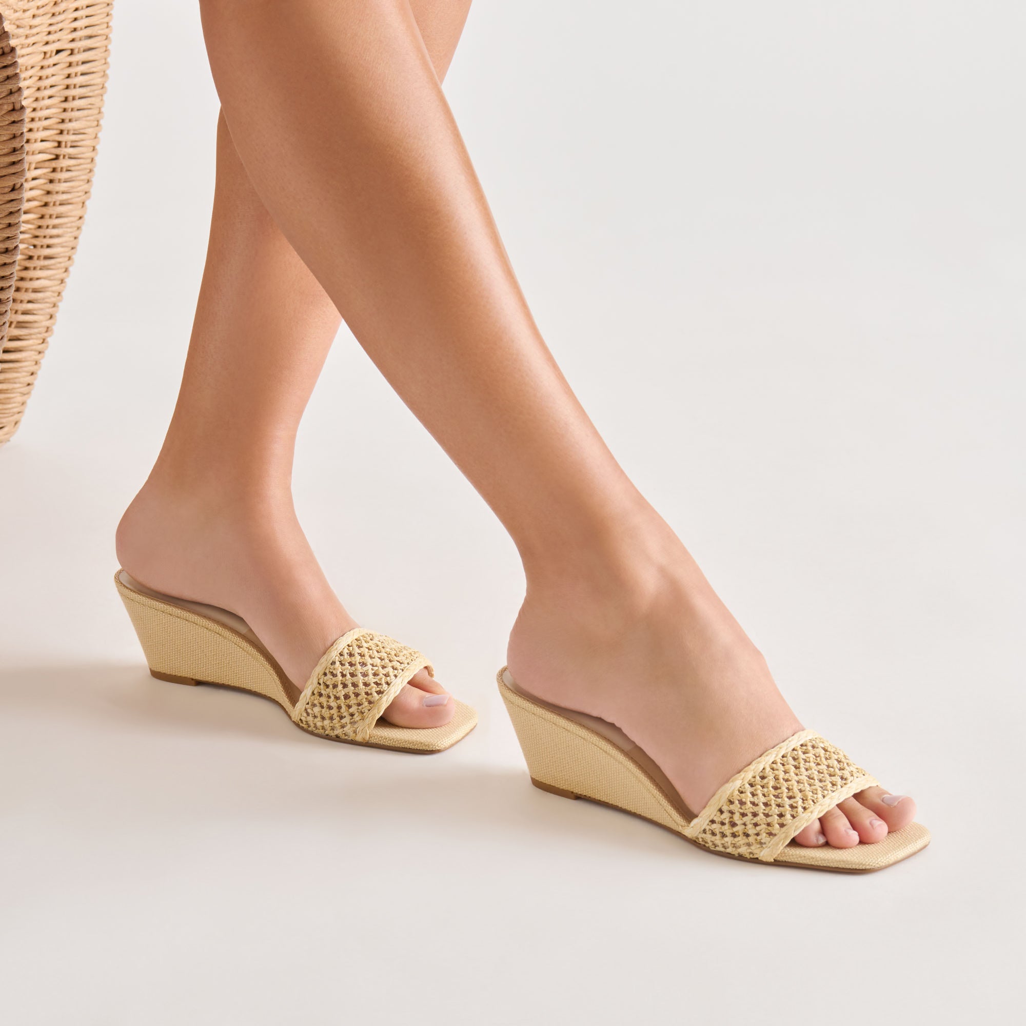 QAILY WEDGES LT NATURAL RAFFIA - Image 2