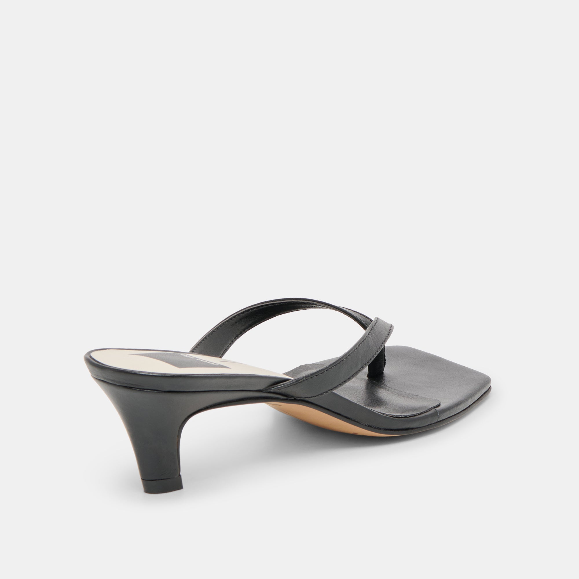 RAMIA HEELS BLACK LEATHER - Image 5