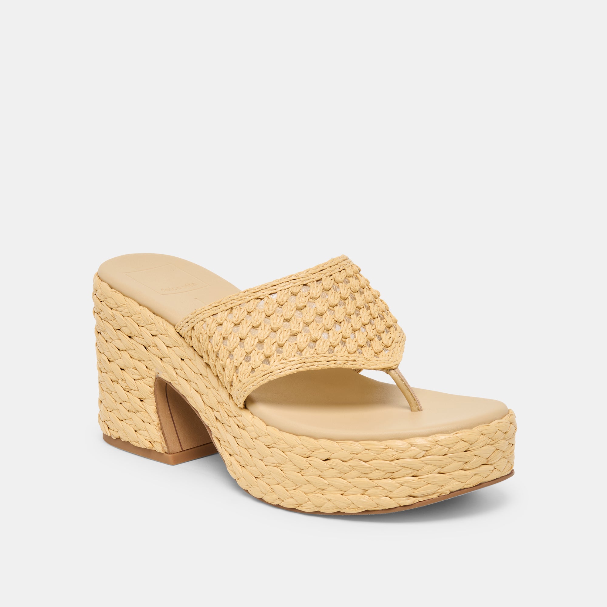 RIPPLE HEELS LT NATURAL RAFFIA - Image 3