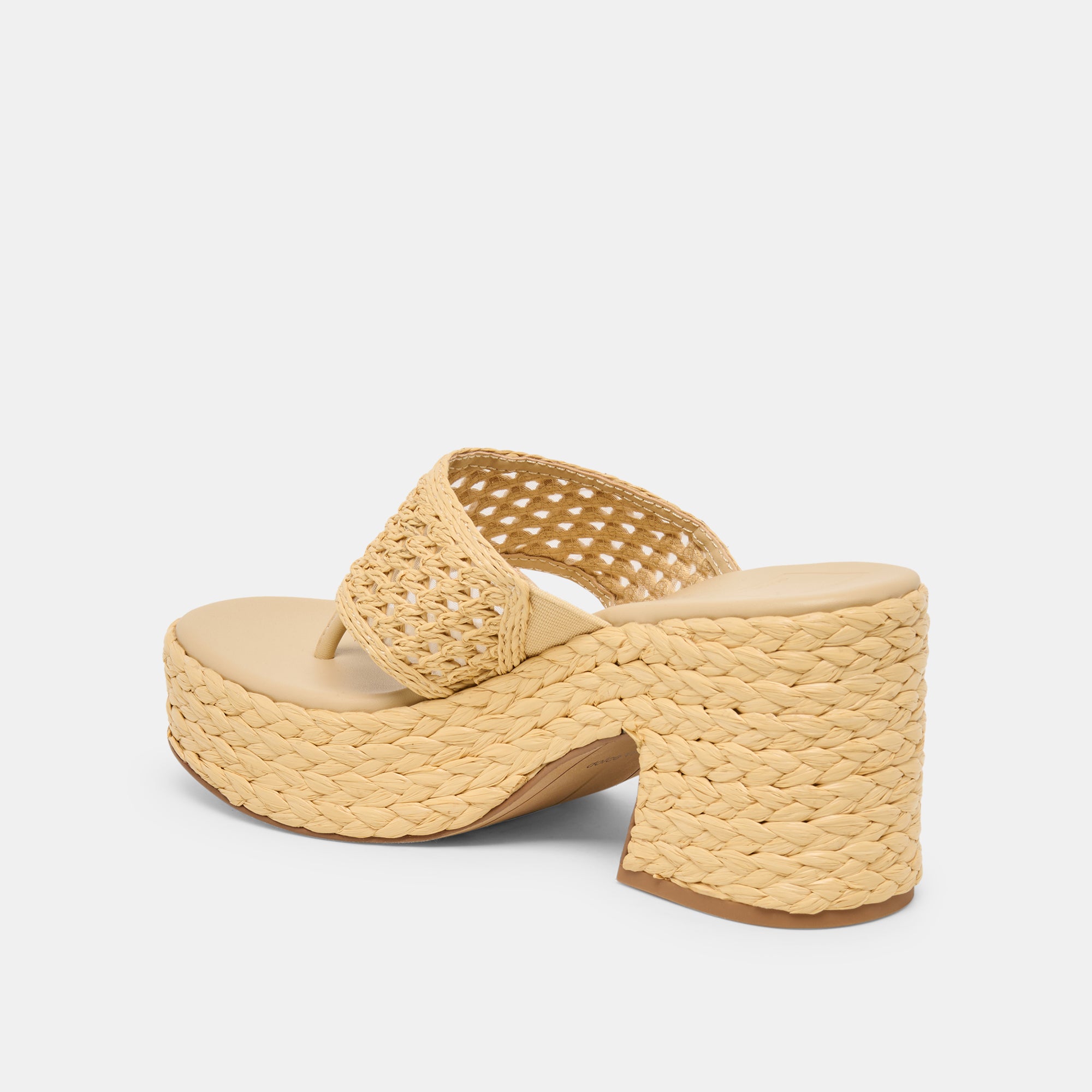 RIPPLE HEELS LT NATURAL RAFFIA - Image 7