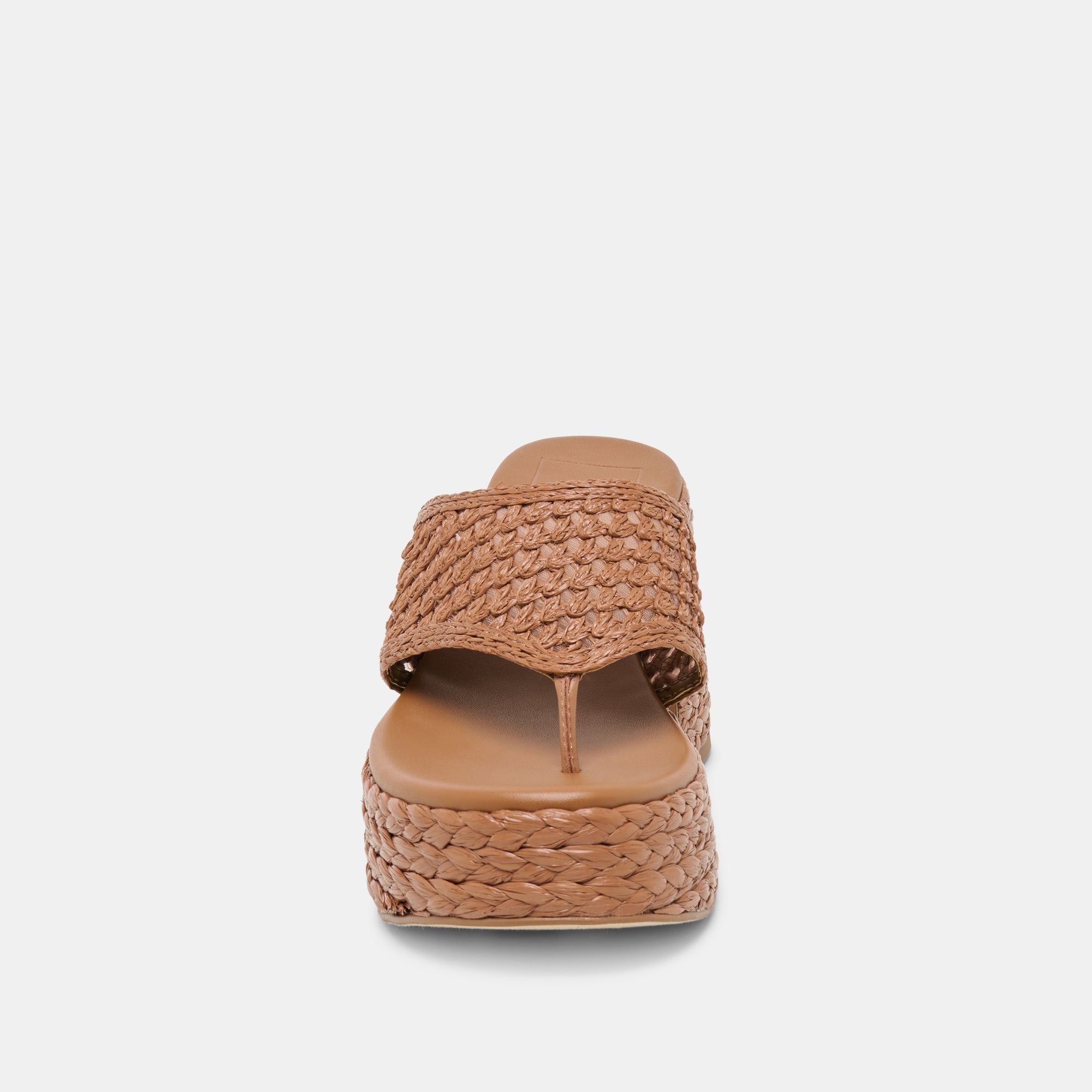 RIPPLE HEELS MID BROWN RAFFIA - Image 6