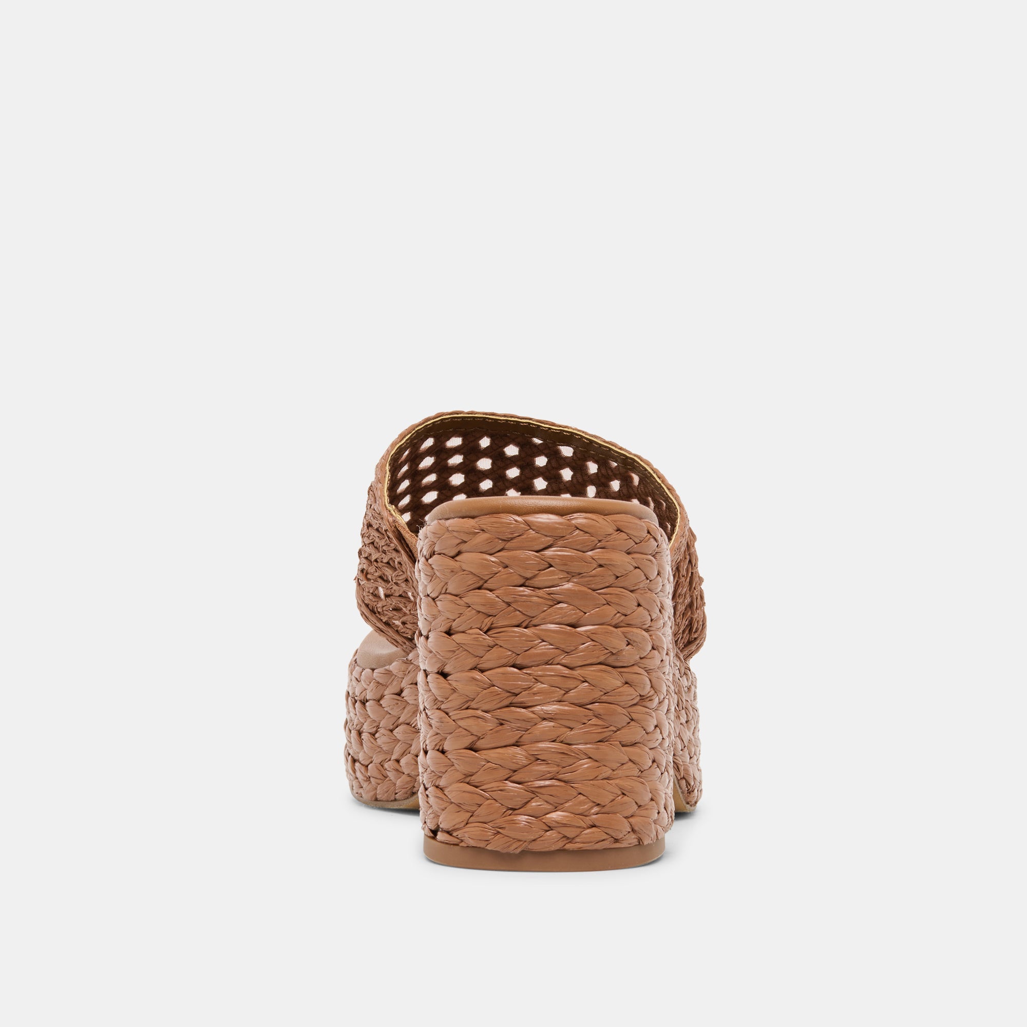 RIPPLE HEELS MID BROWN RAFFIA - Image 7