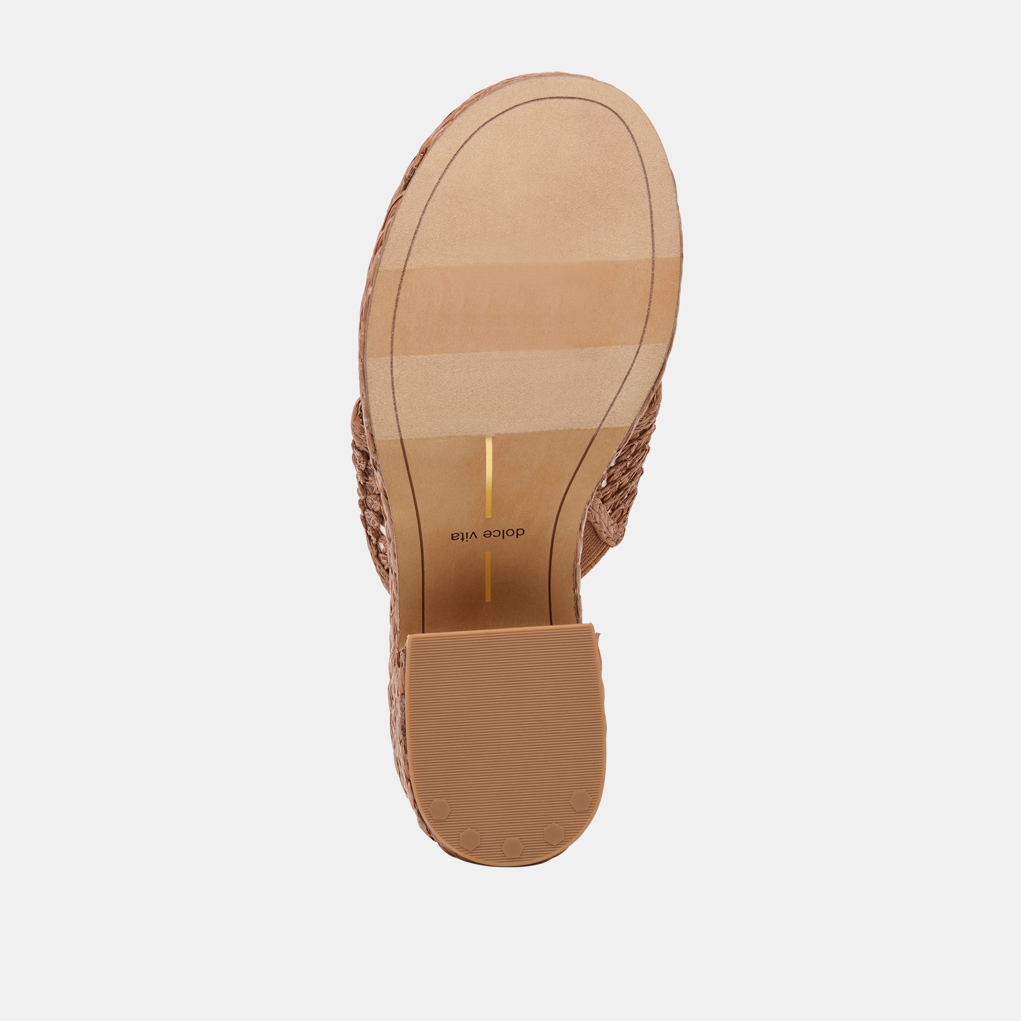 RIPPLE HEELS MID BROWN RAFFIA - Image 9